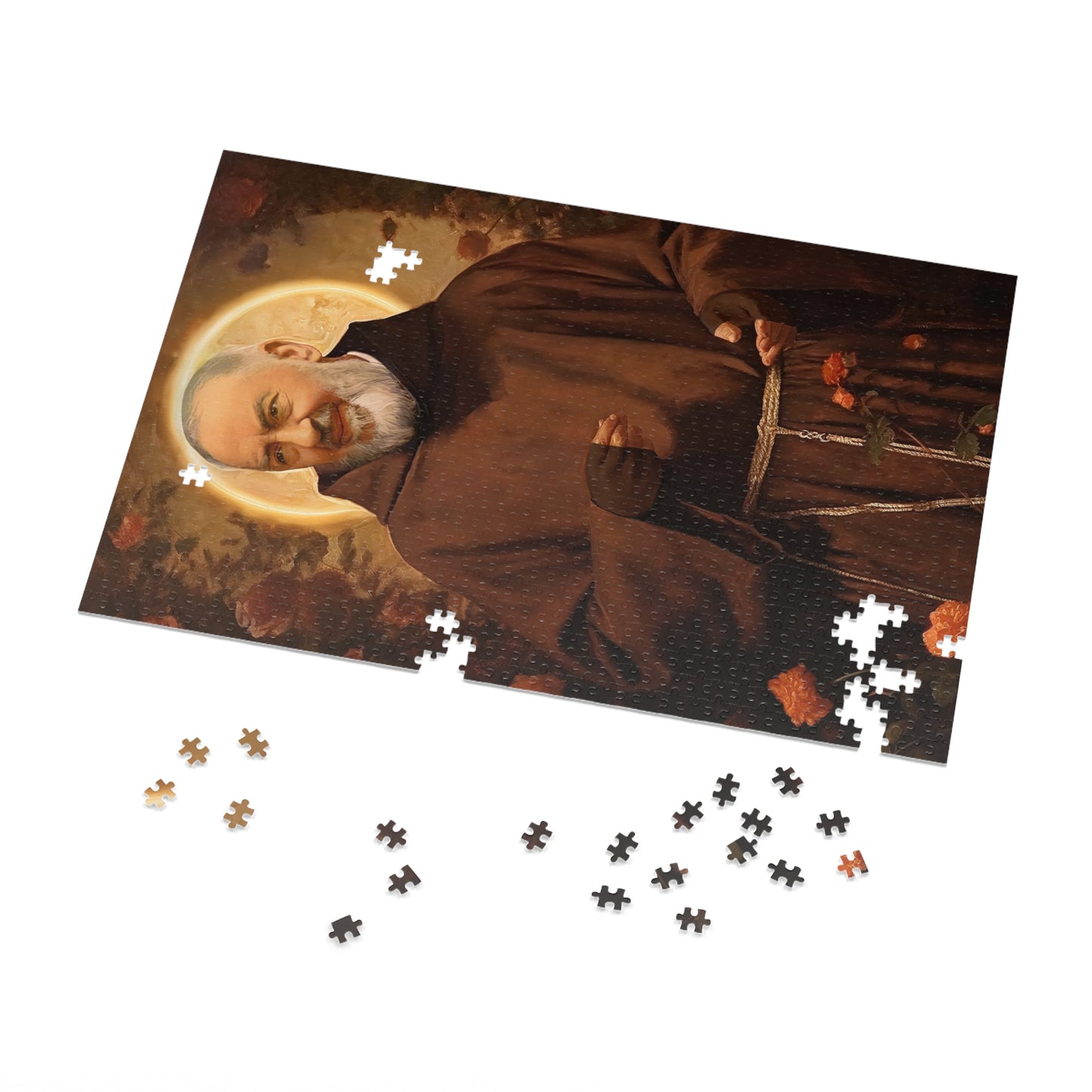 Saint Padre Pio - Puzzle and Keepsake Tin - Religious Jigsaw Puzzle (30, 110, 252, 500,1000-Piece) - Religious Puzzle