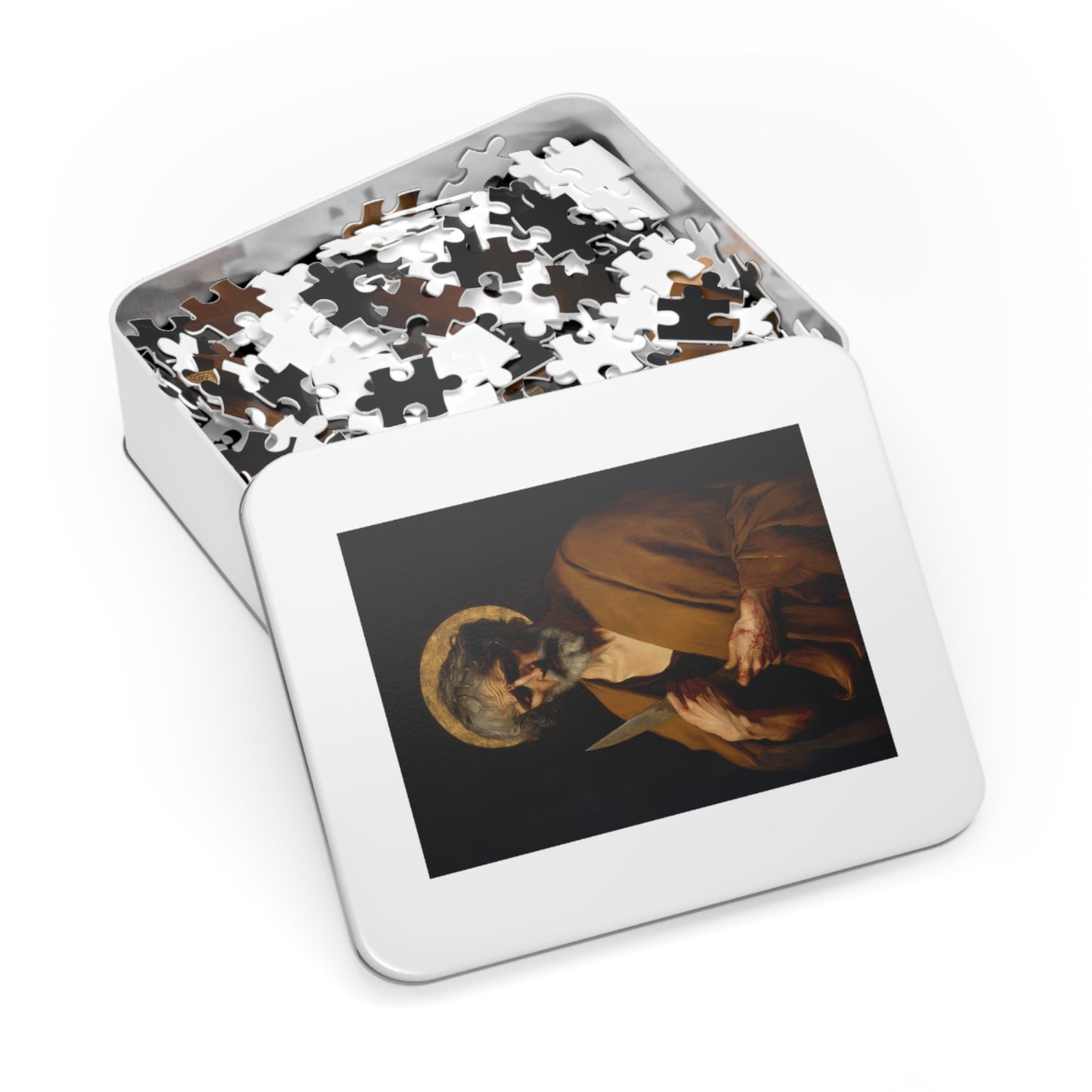Saint Bartholomew the Apostle - Puzzle and Keepsake Tin - Religious (30, 110, 252, 500,1000) - Religious Puzzle - Gifts for Catholics