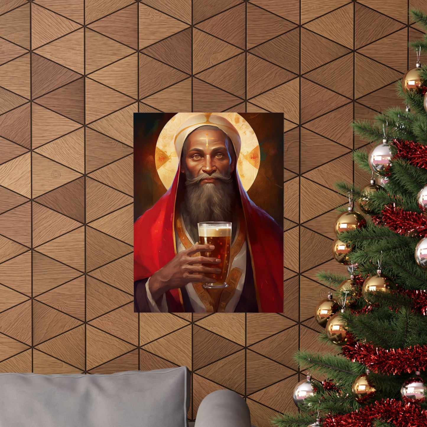 Saint Augustine of Hippo - Sanctified Souls Print - Multiple Sizes - Premium Matte Vertical Posters