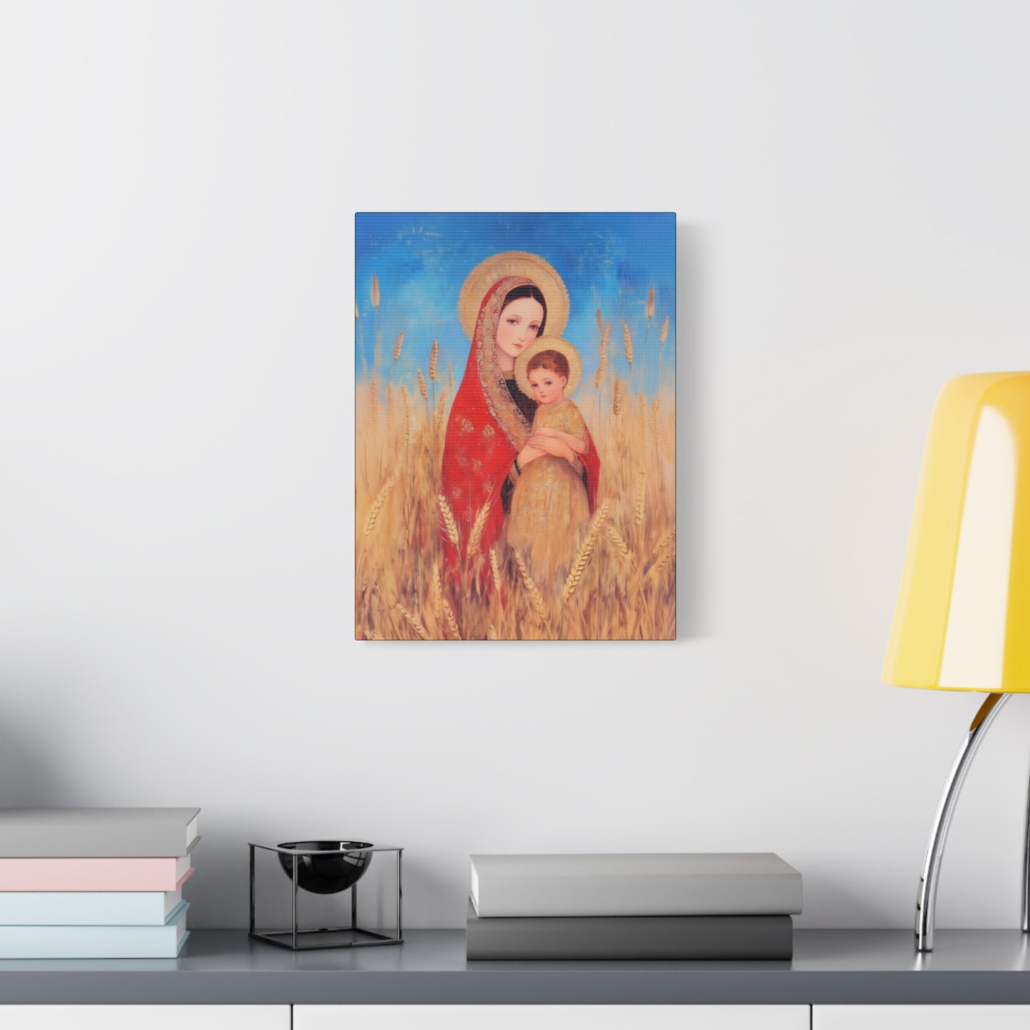Our Lady of the Harvest  - Multiple Sizes - Catholic Home art - Museum Wrapped Canvas - Sanctified Souls Print