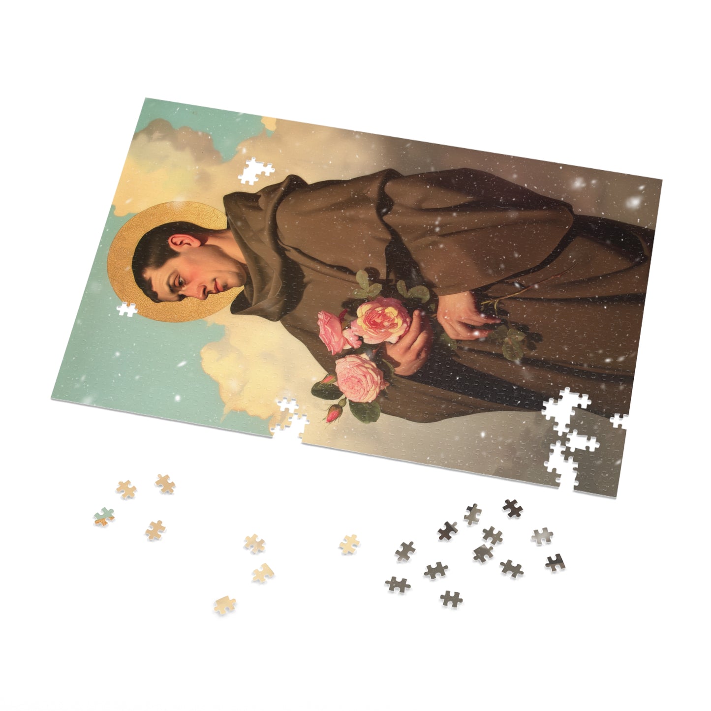 Saint Didacus of Alcala - Puzzle & Keepsake Tin - Religious Jigsaw Puzzle (30, 110, 252, 500,1000-Piece)