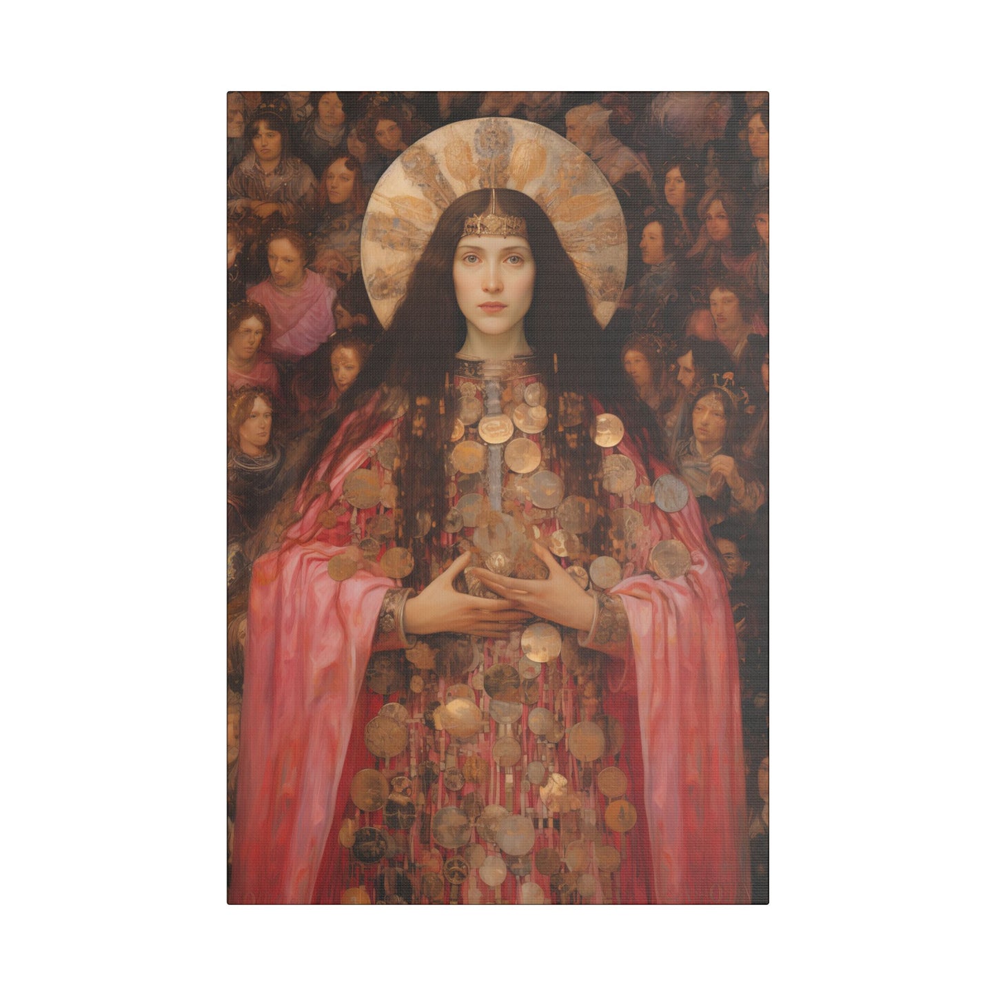Saint Praxedes Canvas Print - Multiple Sizes - Catholic Home art - Gallery Wrapped Canvas - Sanctified Souls Print