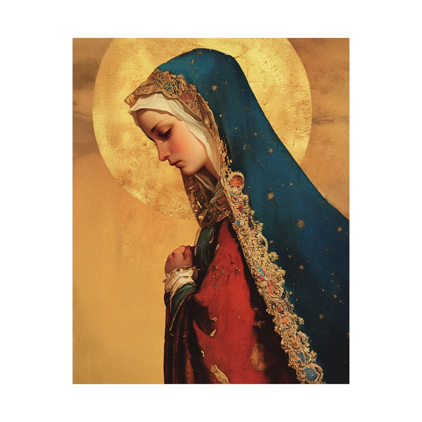 Our Lady of Mercy / Our Lady of Ransom -  Catholic Art - Multiple Sizes - Premium Posters - Catholic Art - Christian Home - Mother Mary
