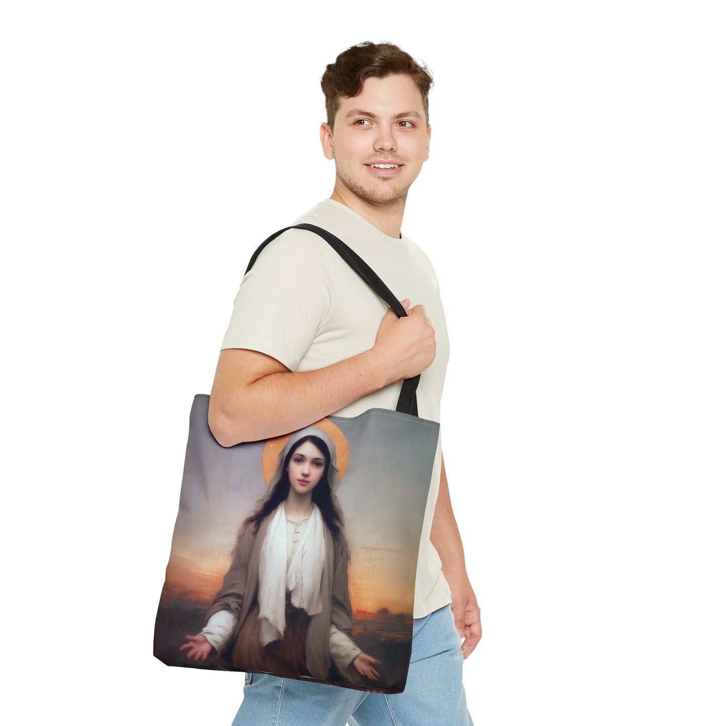 Saint Germaine Cousin - Tote Bag - Large Medium Small Faith Art Bag - Catholic Faith Purse