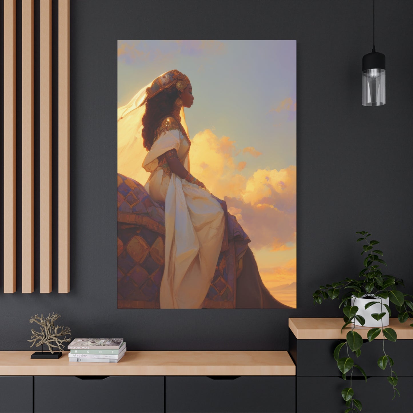 Queen of Sheba - Gallery Wrapped Canvas - Print - Religious Art for your Home - Catholic Art