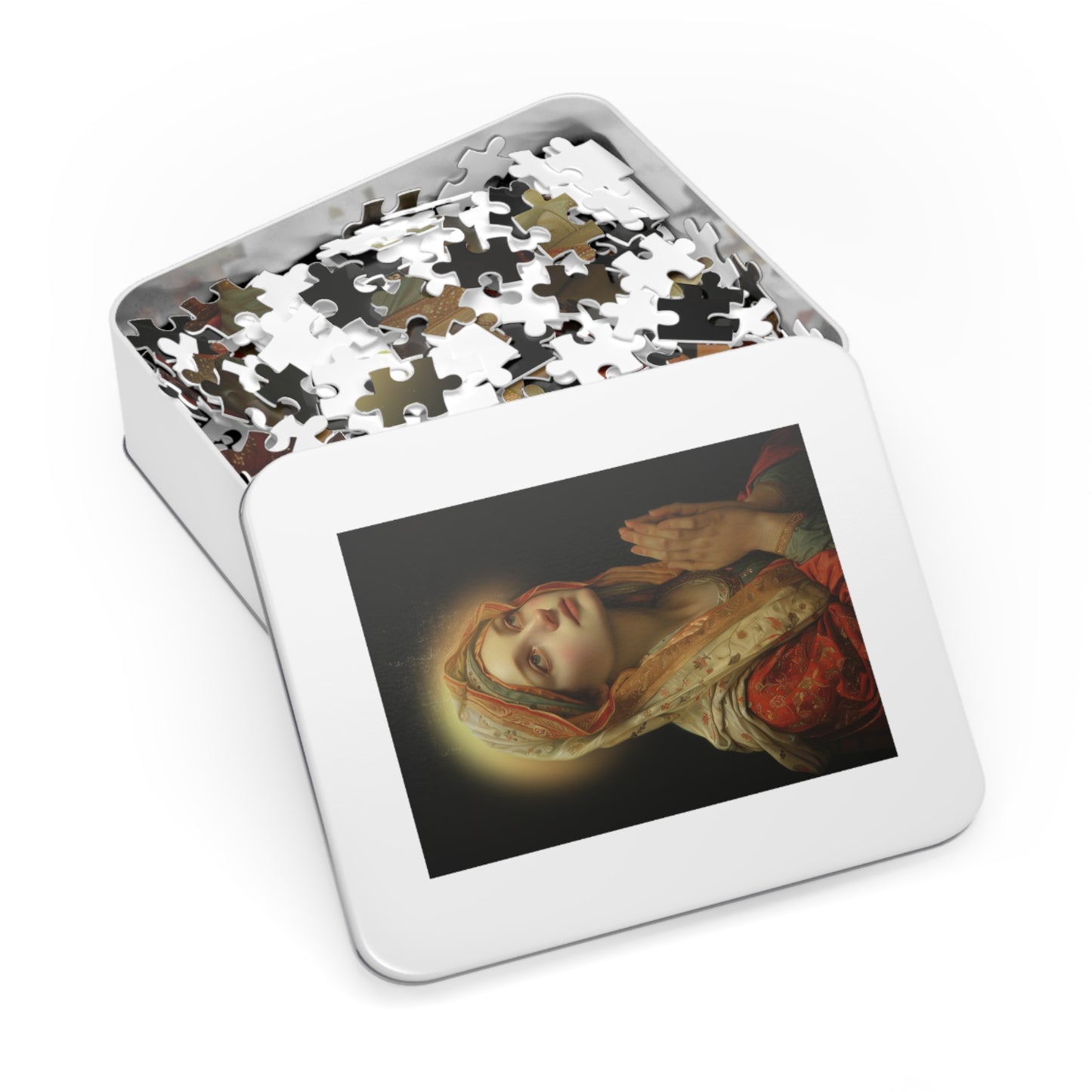 Saint Regina - Puzzle and Keepsake Tin - Religious (30, 110, 252, 500,1000) - Religious Puzzle - Gifts for Catholic Families - Saints