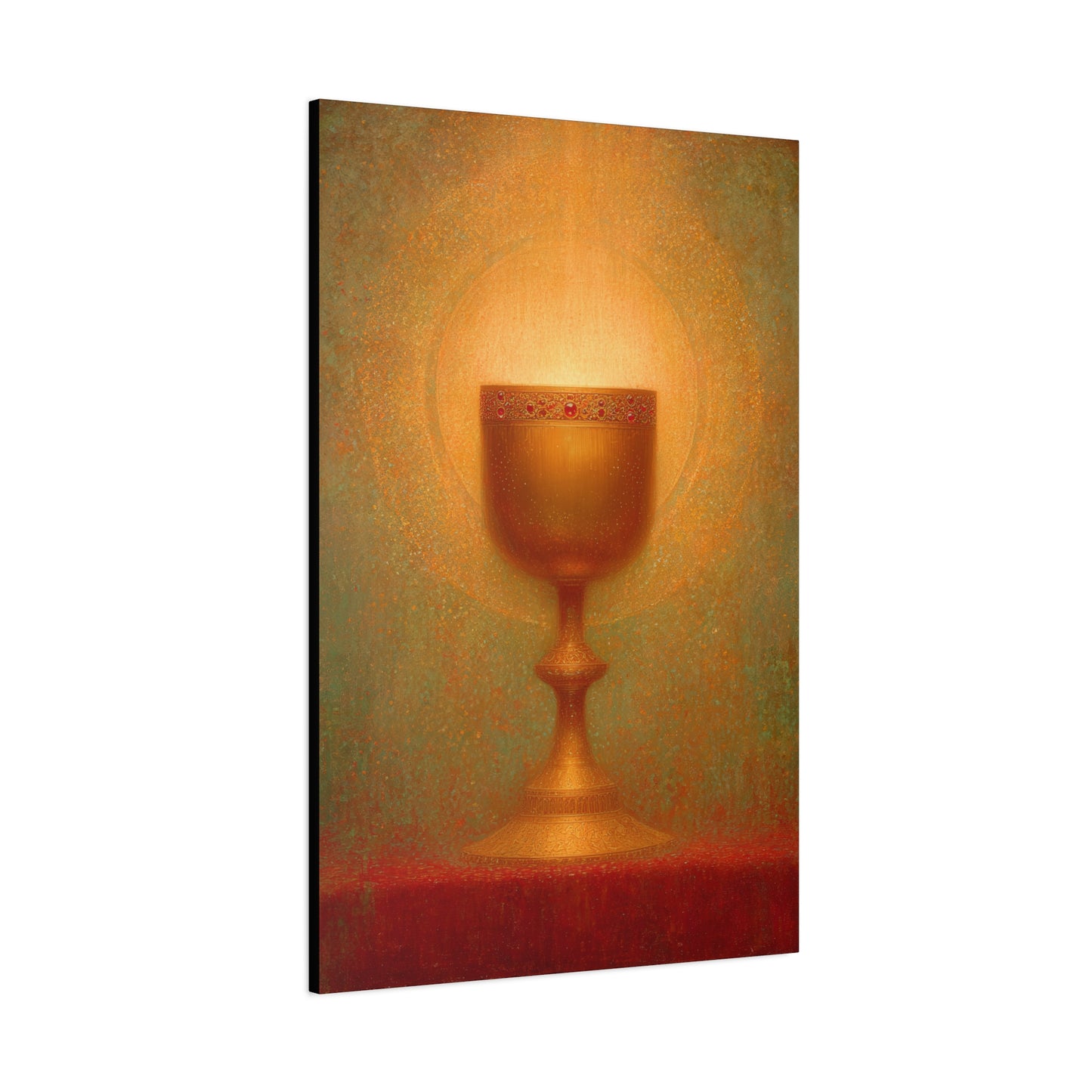Chalice of the Lamb, Light of the World - The Holy Grail - Gallery Wrapped Canvas - Print - Religious Art for your Home - Catholic Art