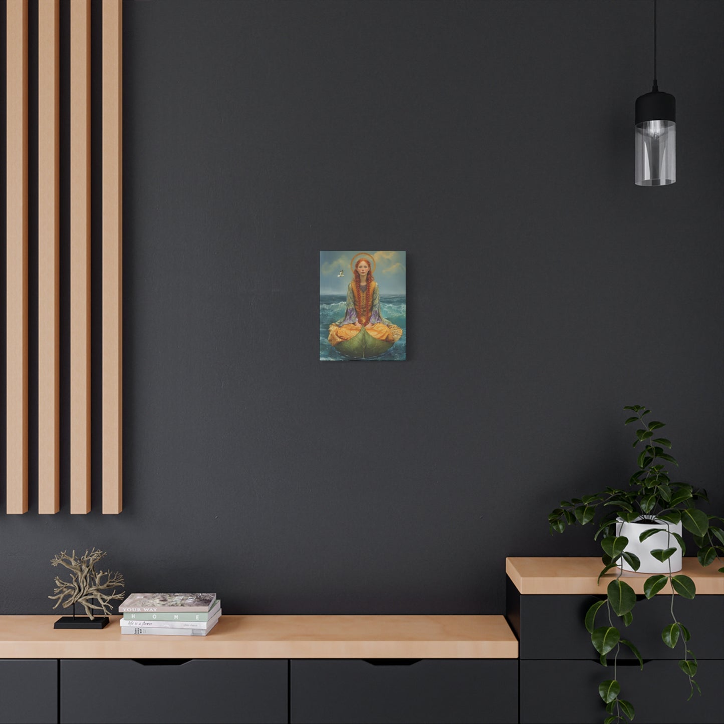 Saint Ia of Cornwall - Museum Wrapped Canvas - Sanctified Souls Print - Religious Art for your Home