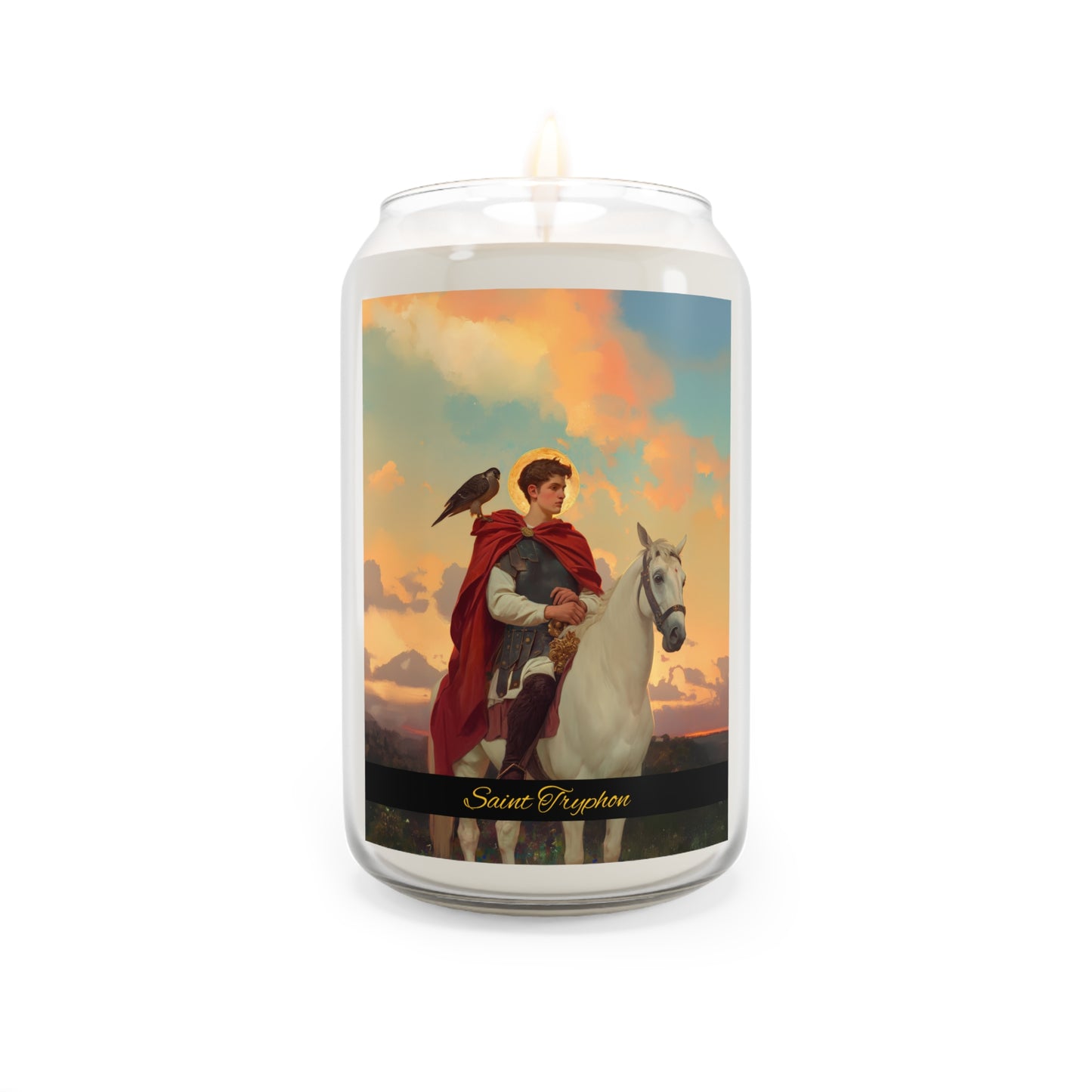 Saint Tryphon - Scented Prayer Candle, 13.75oz - Tall Size - Religious Prayer Candle