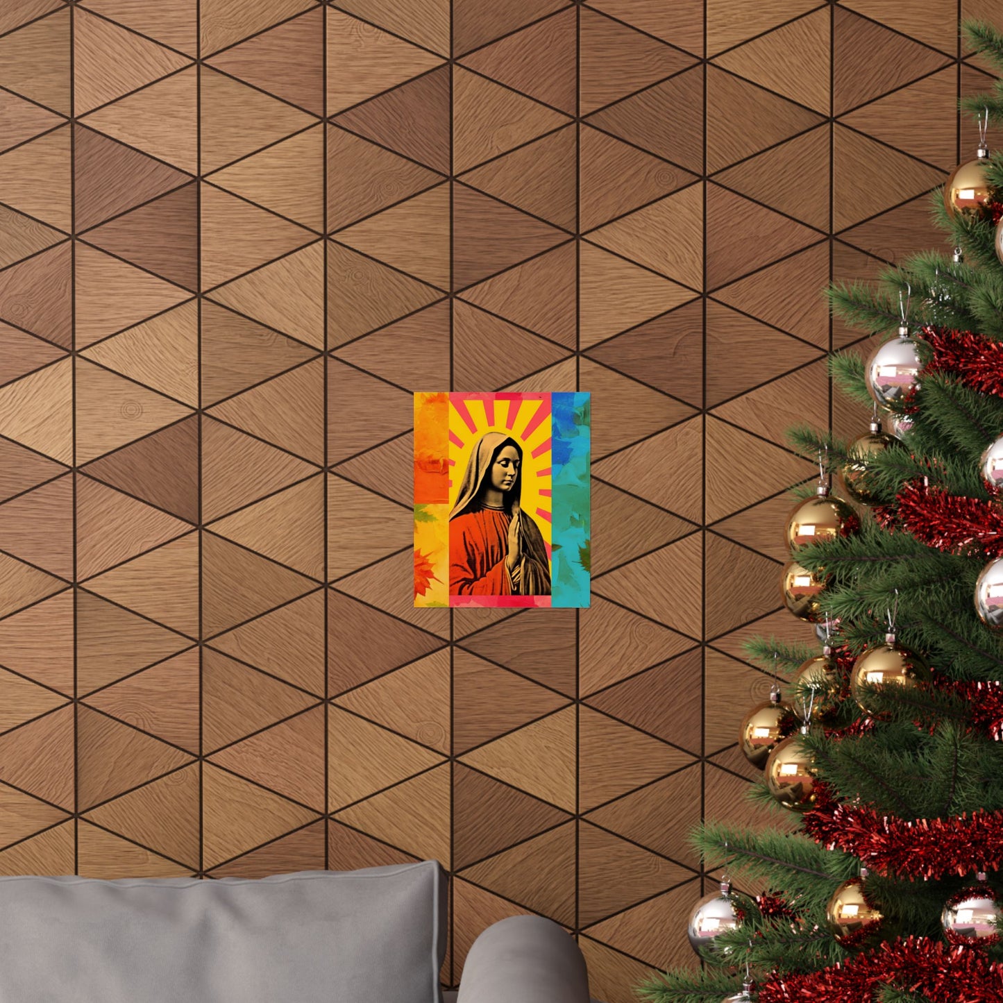 Radiant Mary : Mary in Art - Sanctified Souls Print - Multiple Sizes - Premium Matte Vertical Posters - Virgin Mary