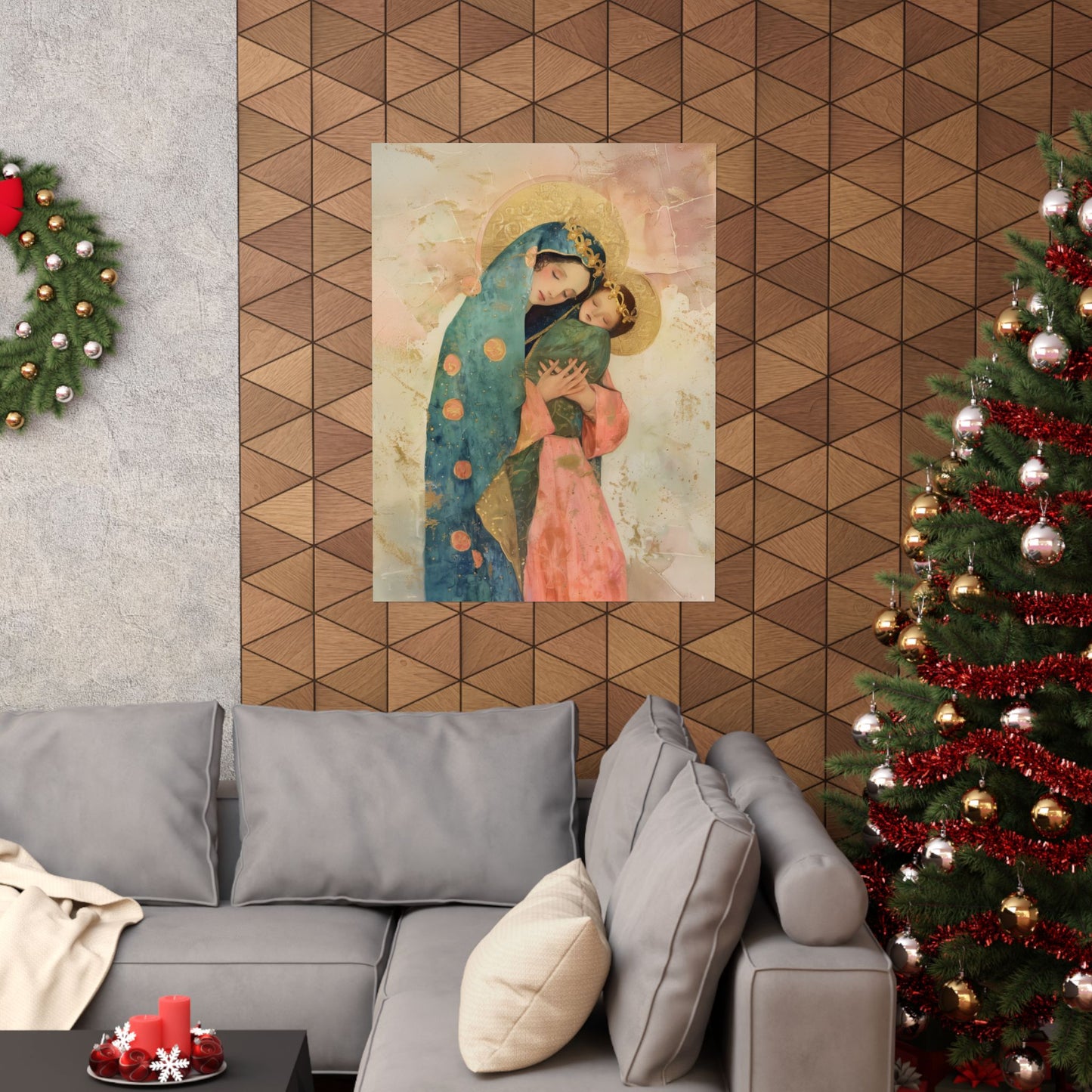 The Sweet Advocate of Souls - Mary, Help of Christians - Sanctified Souls Print - Multiple Sizes - Premium Matte Vertical Posters
