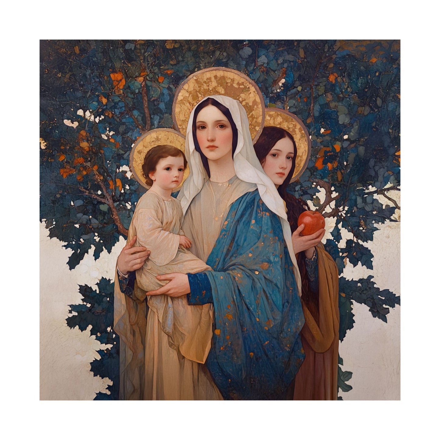 New Eve / Mary, The New Eve - Mother Mary Title - Marian Art - Sanctified Souls Print - Multiple Sizes - Premium Posters