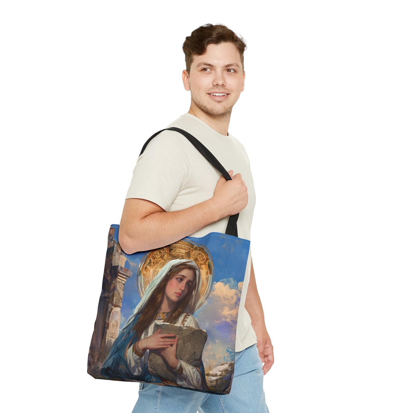 Saint Euphrasia of Constantinople Tote Bag - Large Medium Small Faith Art Bag - Catholic Faith Art purse - Double Sided