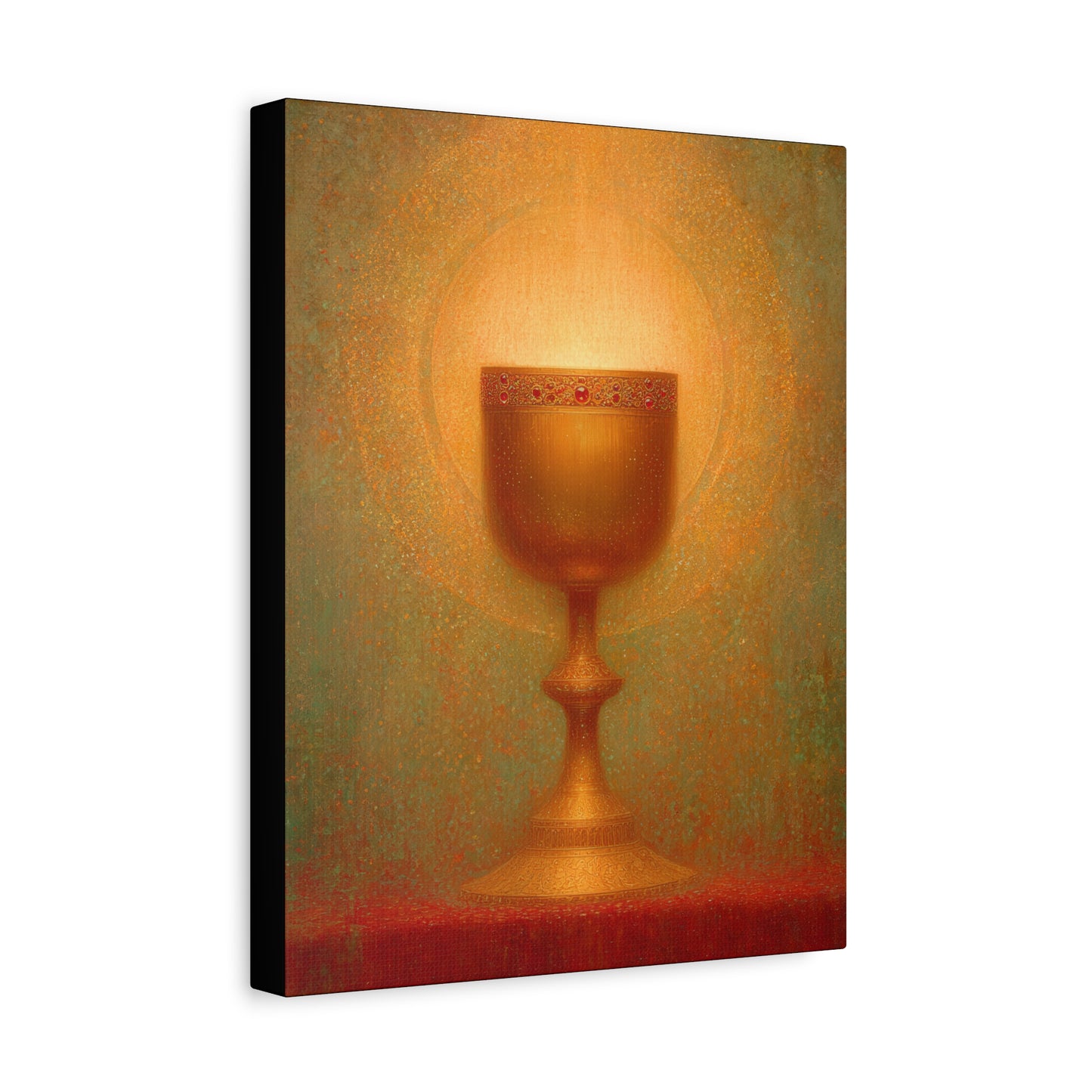 Chalice of the Lamb, Light of the World - The Holy Grail - Gallery Wrapped Canvas - Print - Religious Art for your Home - Catholic Art