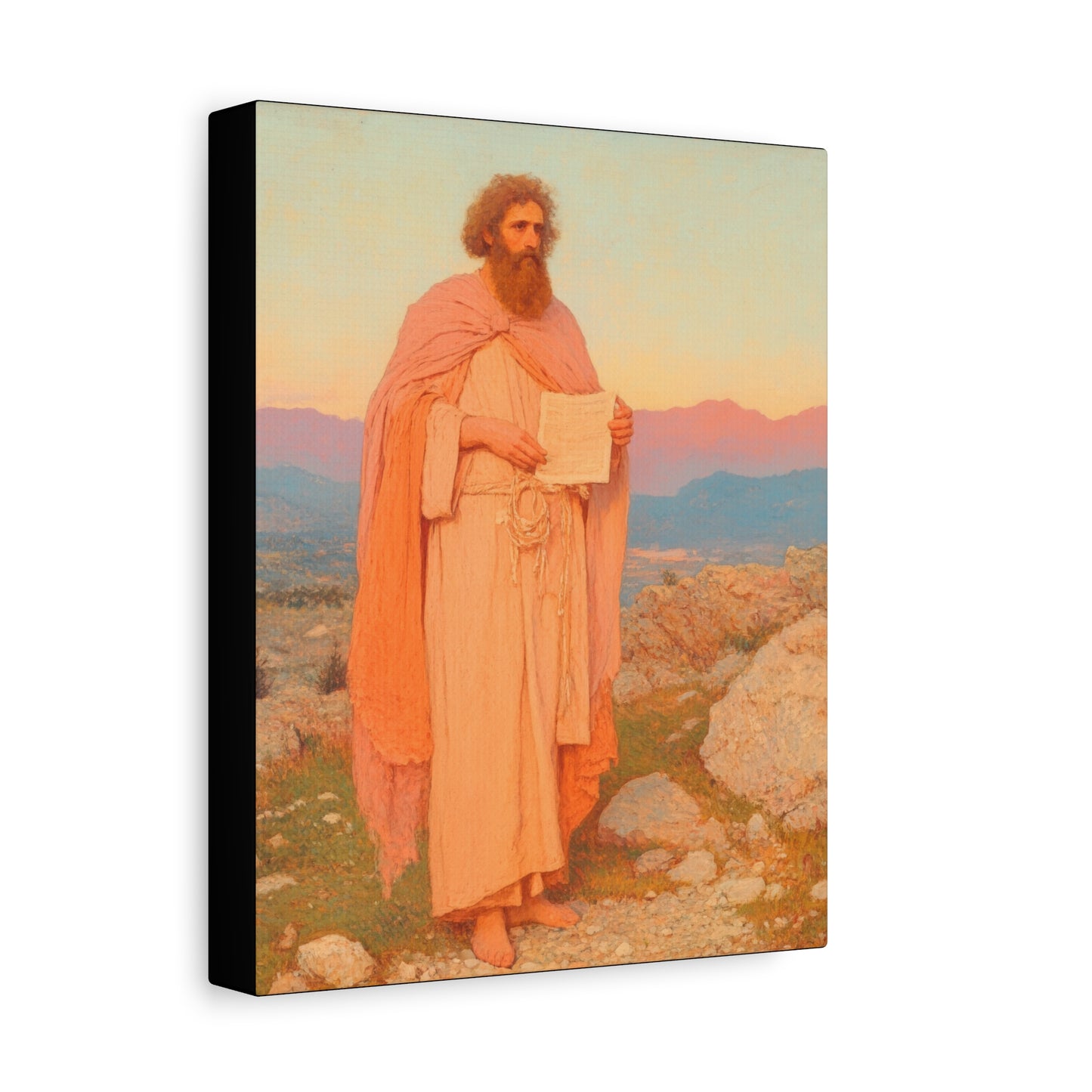 Obadiah - Keeper of the Lord's Warning and Mercy - Gallery Wrapped Canvas - Print - Religious Art for your Home - Catholic Art