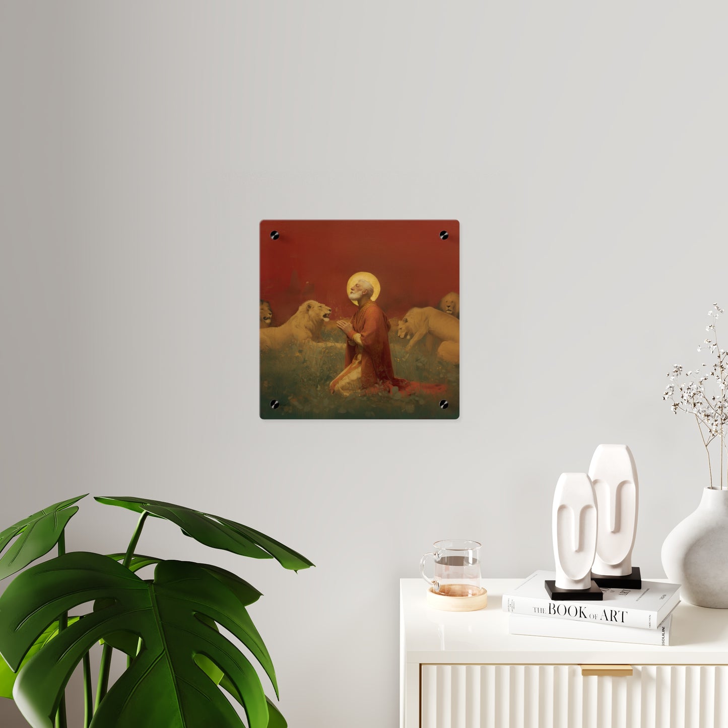 Saint Ignatius of Antioch Wall Art Panel - Ready to Hang Acrylic Print - Catholic Saint Art - Patron Saint Print - No Frame needed