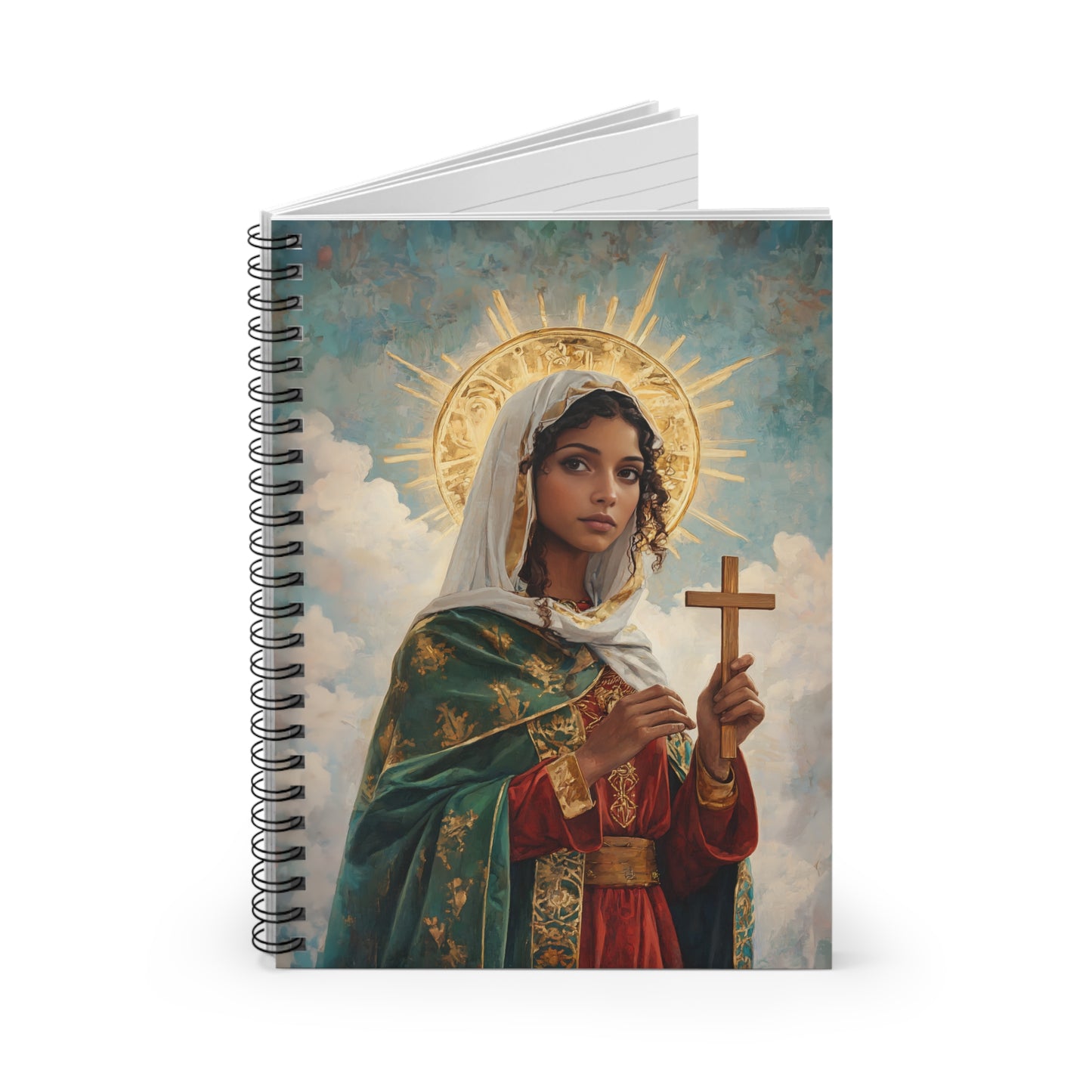 Saint Claudia - Sanctified Souls Art - Religious - Spiral Notebook - Ruled Line - Catholic Religious - Devotional Daily Prayer Journal