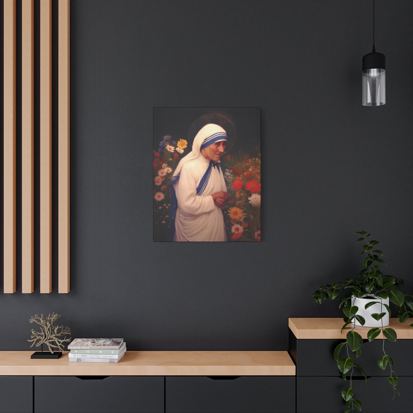 Saint Teresa of Calcutta -  Museum Wrapped Canvas - Sanctified Souls Print - Religious Art for your Home - Catholic Patron Saint Art