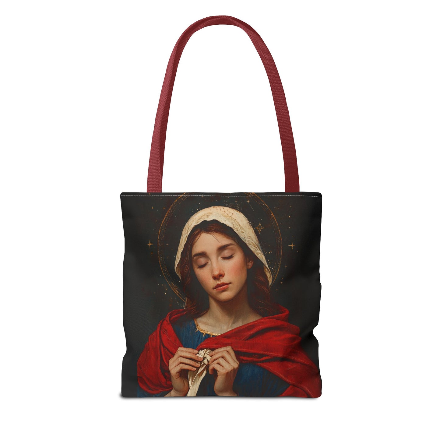 Mary Undoer of Knots - Mother Mary  - Untier of Knots - Marian Art - Tote Bag - Large Medium Small Faith Art Bag - Tote Purse