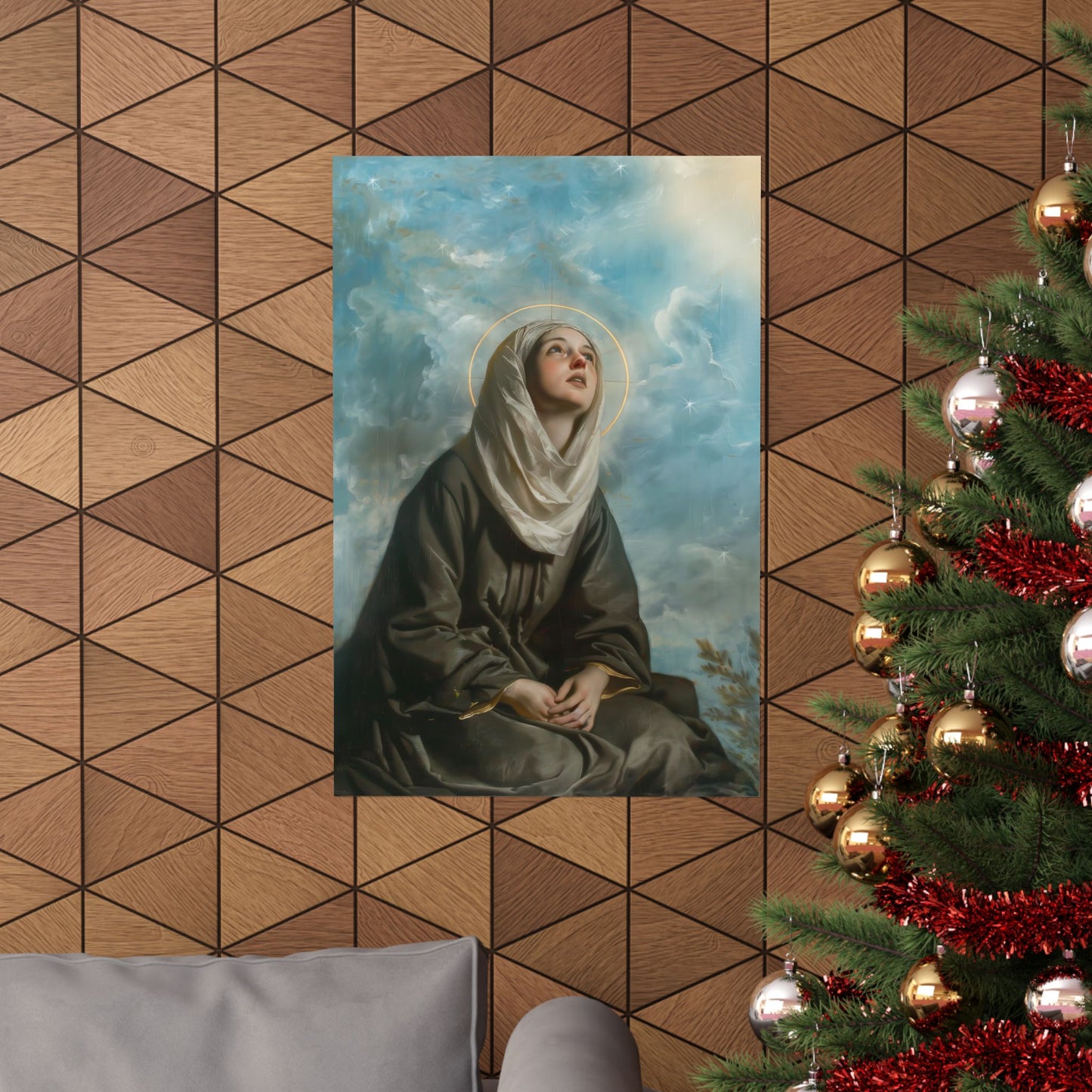 Saint Margaret of Cortona - Sanctified Souls Print - Multiple Sizes - Premium Matte Vertical Posters