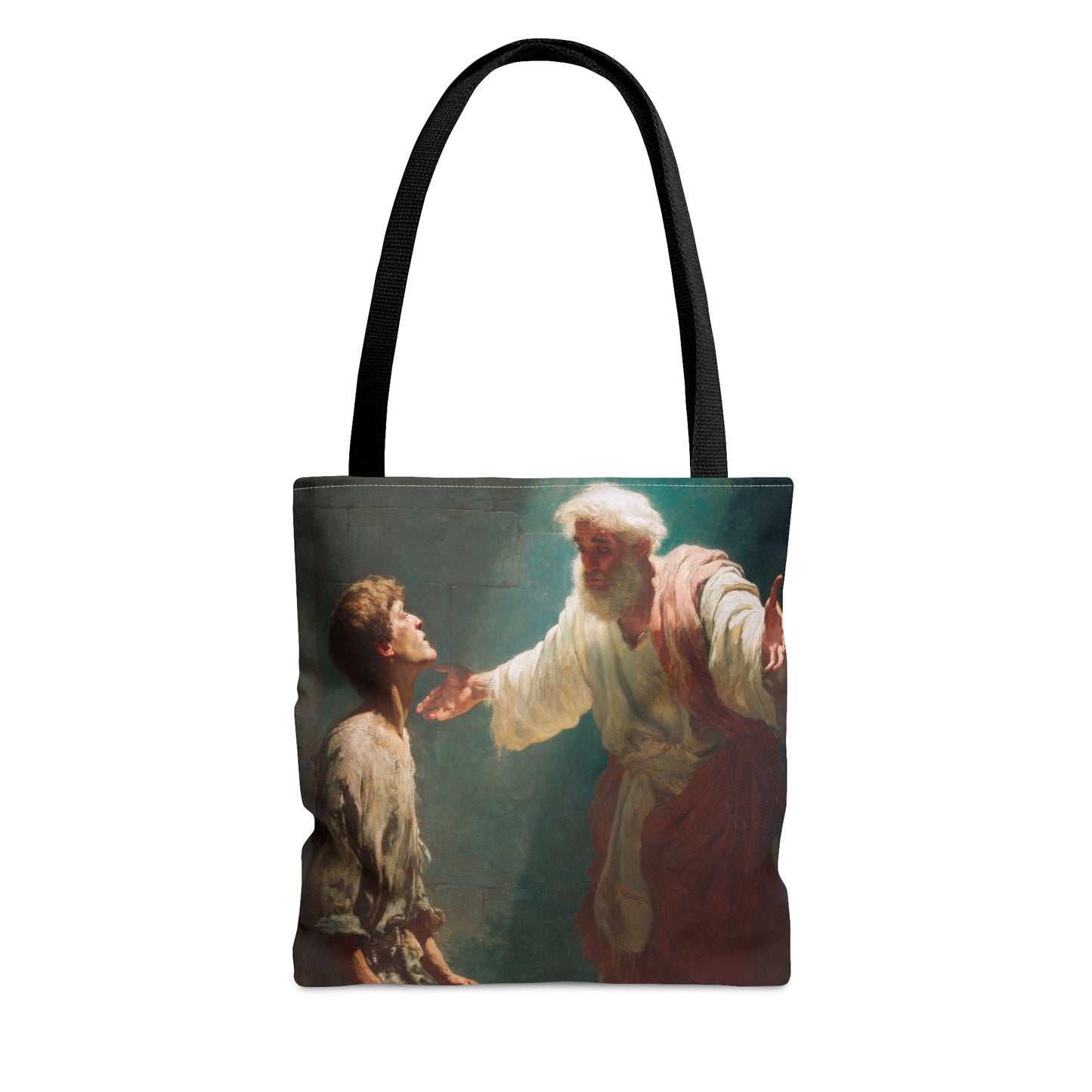 Homecoming of the Prodigal Son - Tote Bag - Large Medium Small Faith Art Bag - Catholic Faith Purse