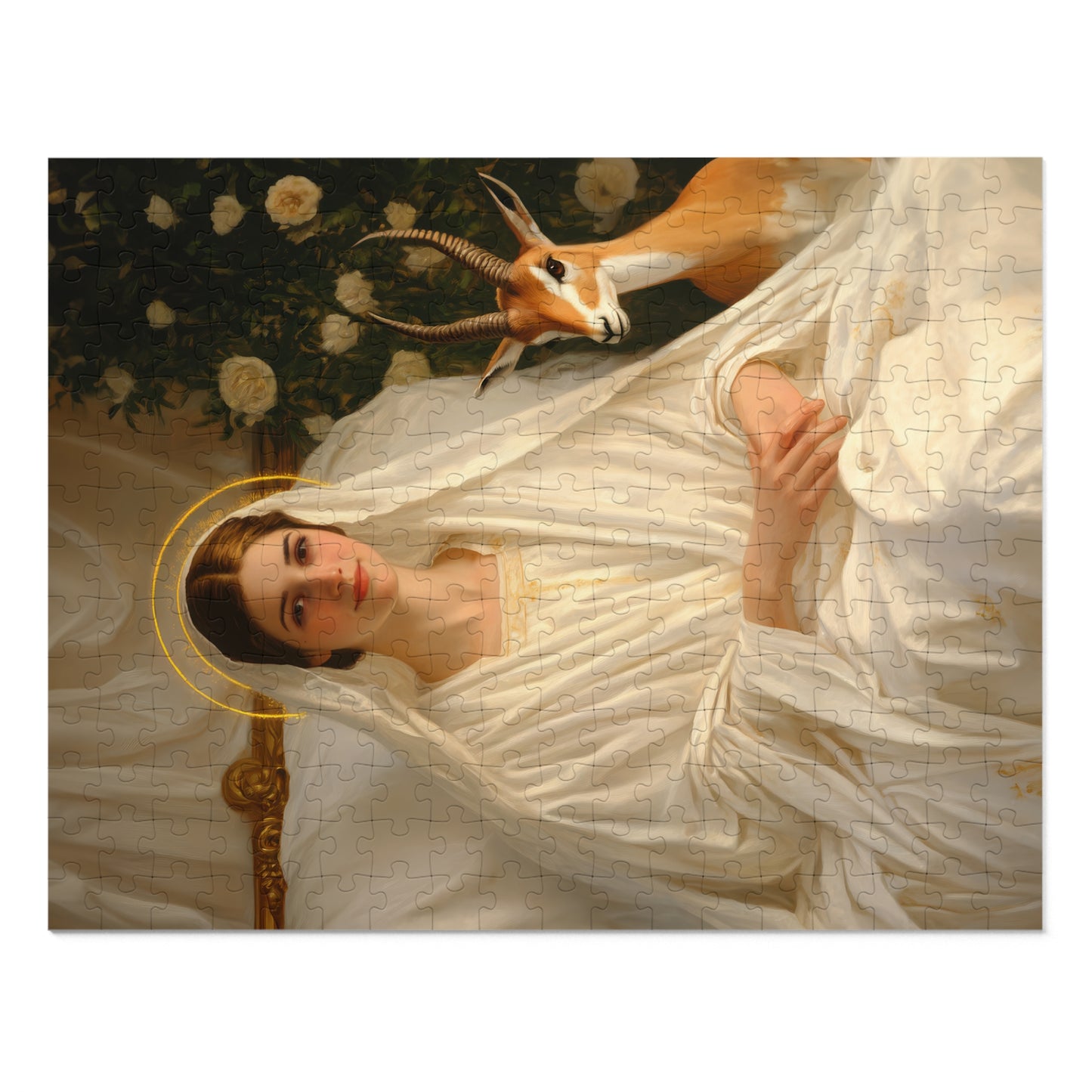 Saint Tabitha - Puzzle and Keepsake Tin - Religious (30, 110, 252, 500,1000) - Religious Puzzle - Gifts for Catholic Families