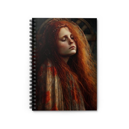 The Penitent Magdalene - Saint Mary Magdalene Journal - Sanctified Souls Art - Religious Based Notebook - Spiral Notebook - Ruled Line