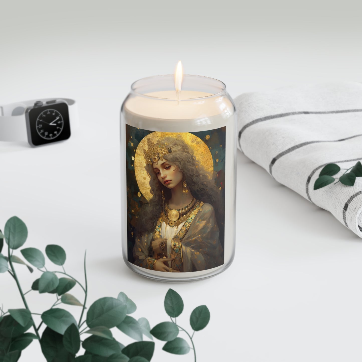 Saint Catherine of Alexandra  - Scented Prayer Candle, 13.75oz - Tall Size - Religious Prayer Candle - Catholic Art