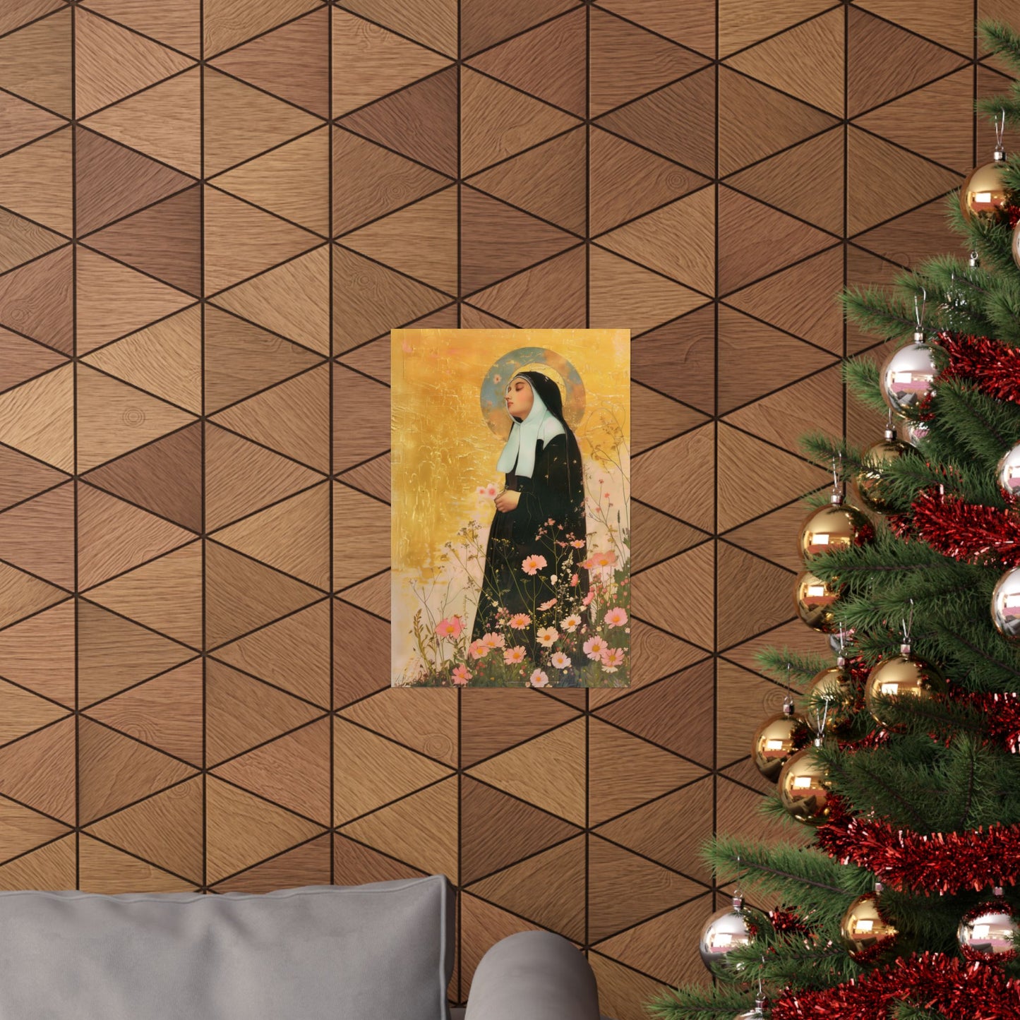 Saint Bernadette  - Sanctified Souls Print - Multiple Sizes - Premium Matte Vertical Posters - Catholic