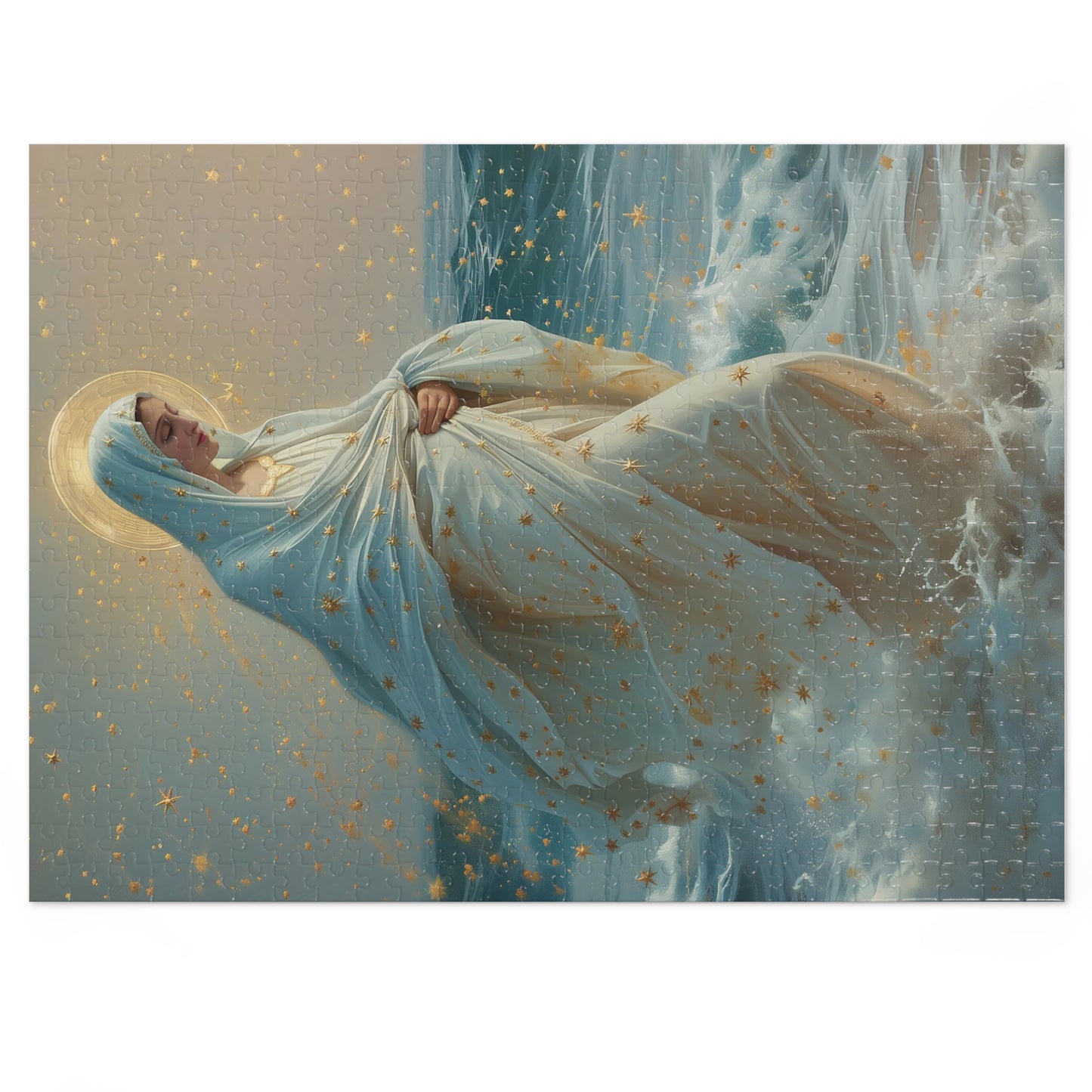 Guiding Light - Our Lady, Star of the Sea - Puzzle & Keepsake Tin - Religious Puzzle (30, 110, 252, 500,1000-Piece) - Mary Art Puzzle