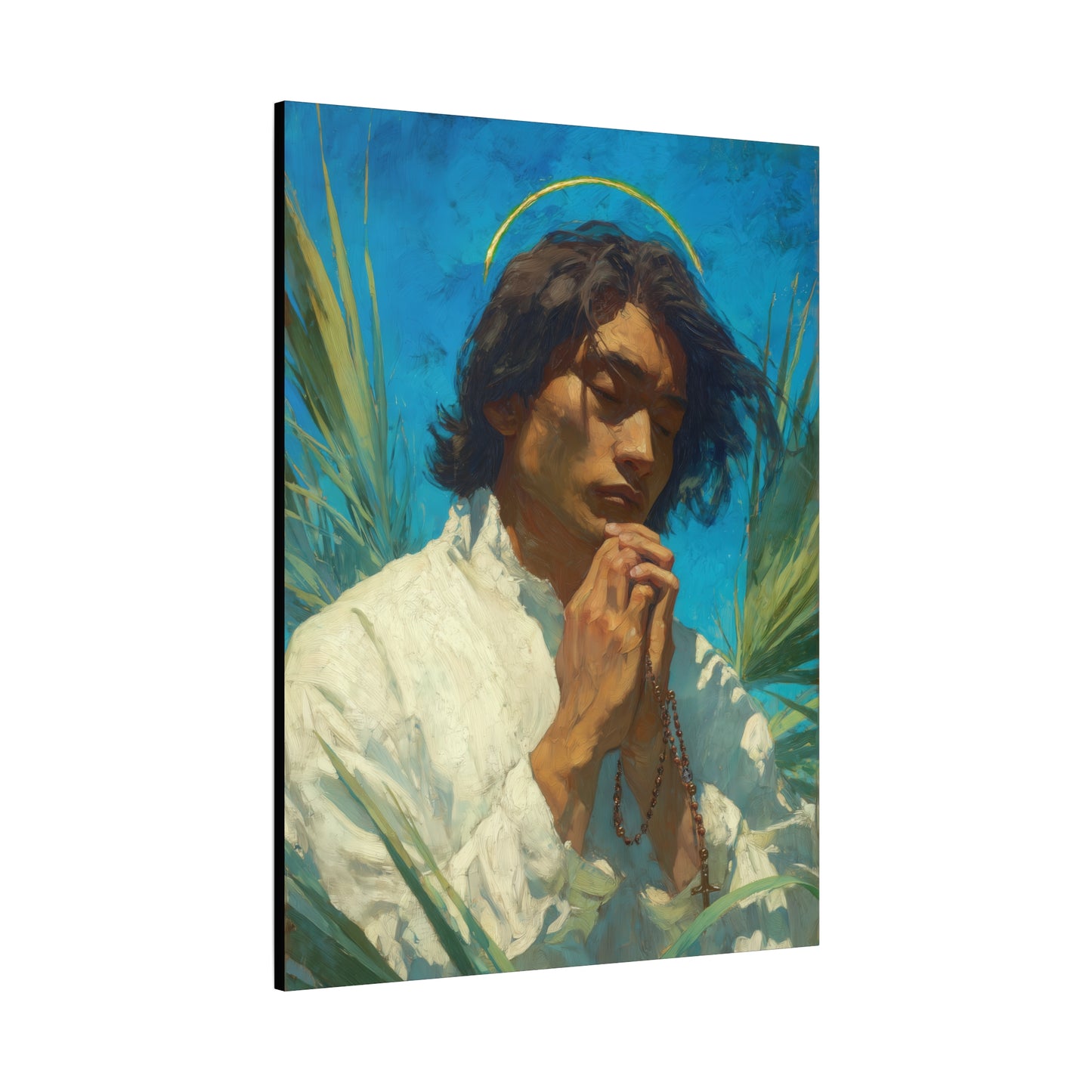 Saint Lorenzo Ruiz - Multiple Sizes - Catholic Home art - Museum Wrapped Canvas - Sanctified Souls Print - Catholic Martyr Art