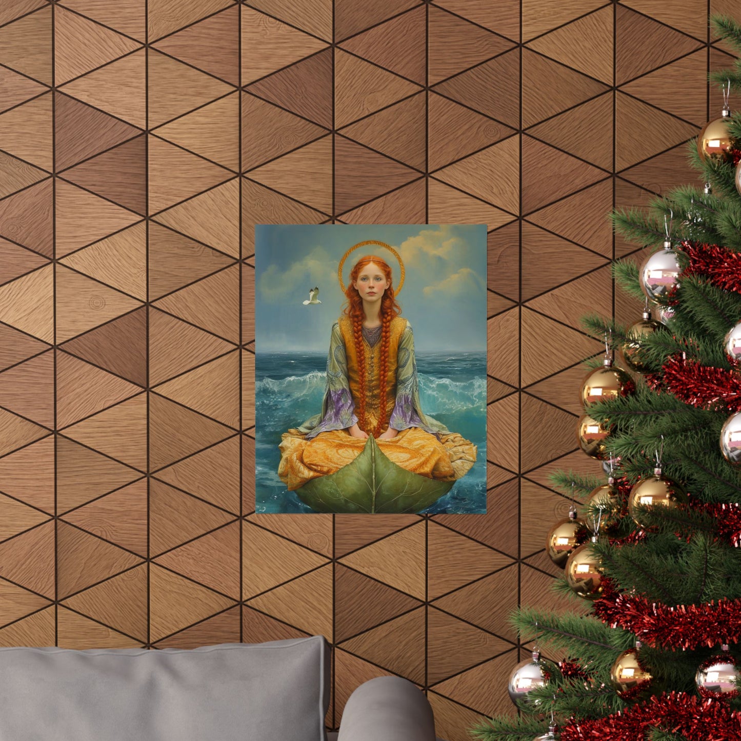 Saint Ia of Cornwall - Sanctified Souls Print - Multiple Sizes - Premium Matte Vertical Posters
