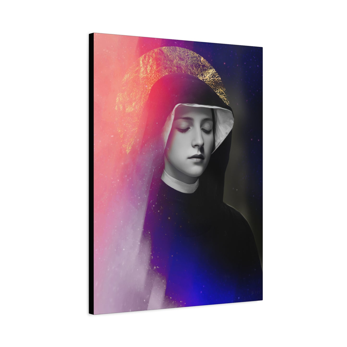 Saint Faustina Kowalska - Museum Wrapped Canvas - Sanctified Souls Print - Religious Art for your Home
