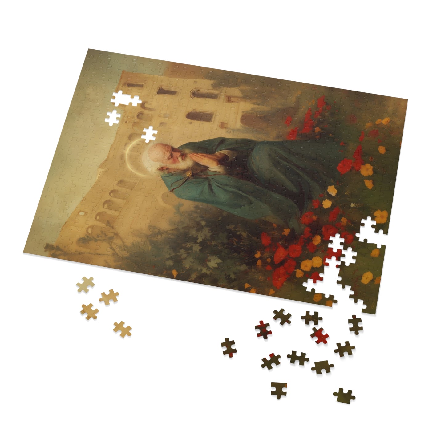Saint Cyprian - Puzzle and Tin - Religious Jigsaw Puzzle (30, 110, 252, 500,1000) - Gift Catholic Families