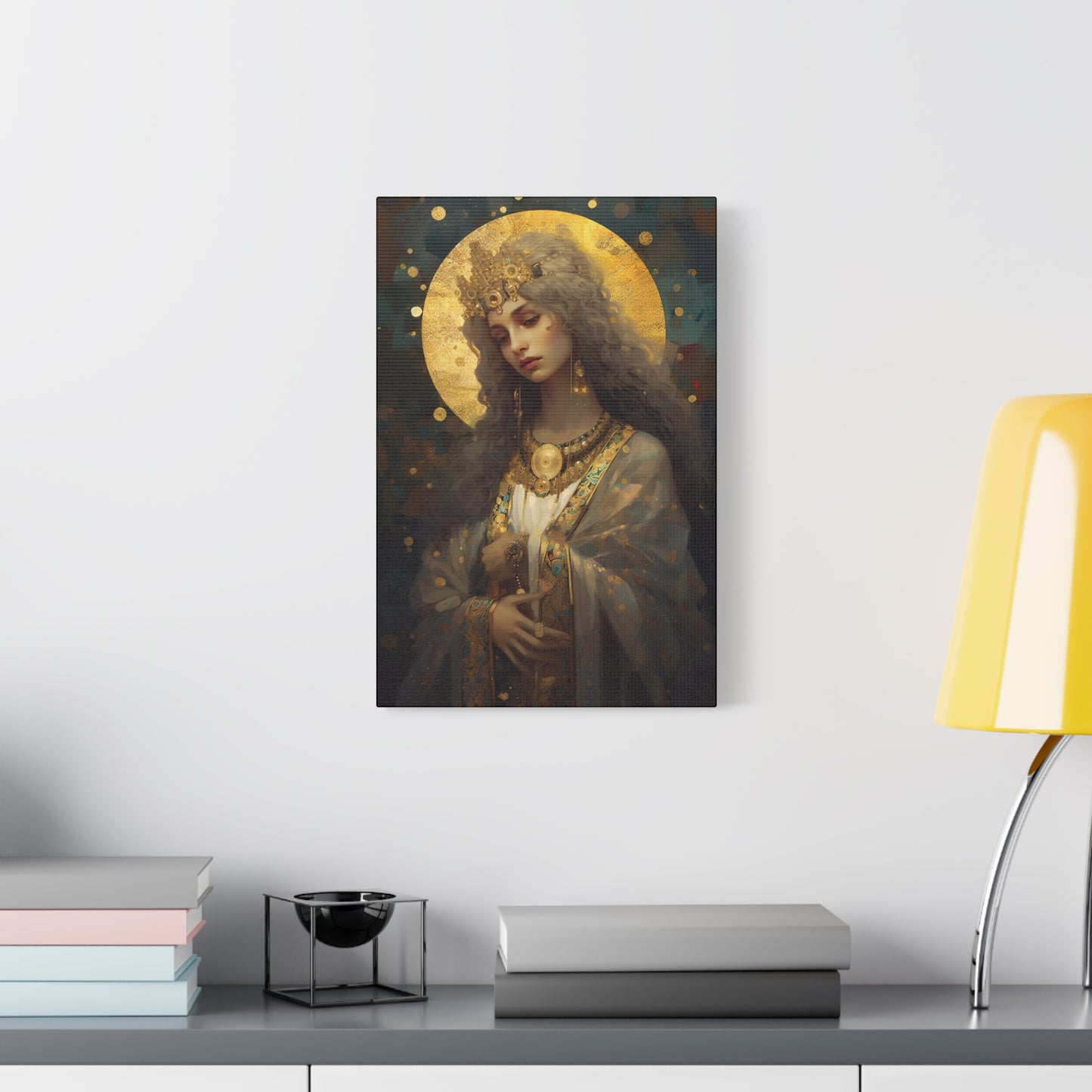 Saint Catherine of Alexandra - Museum Wrapped Canvas - Sanctified Souls Print - Religious Art for your Home