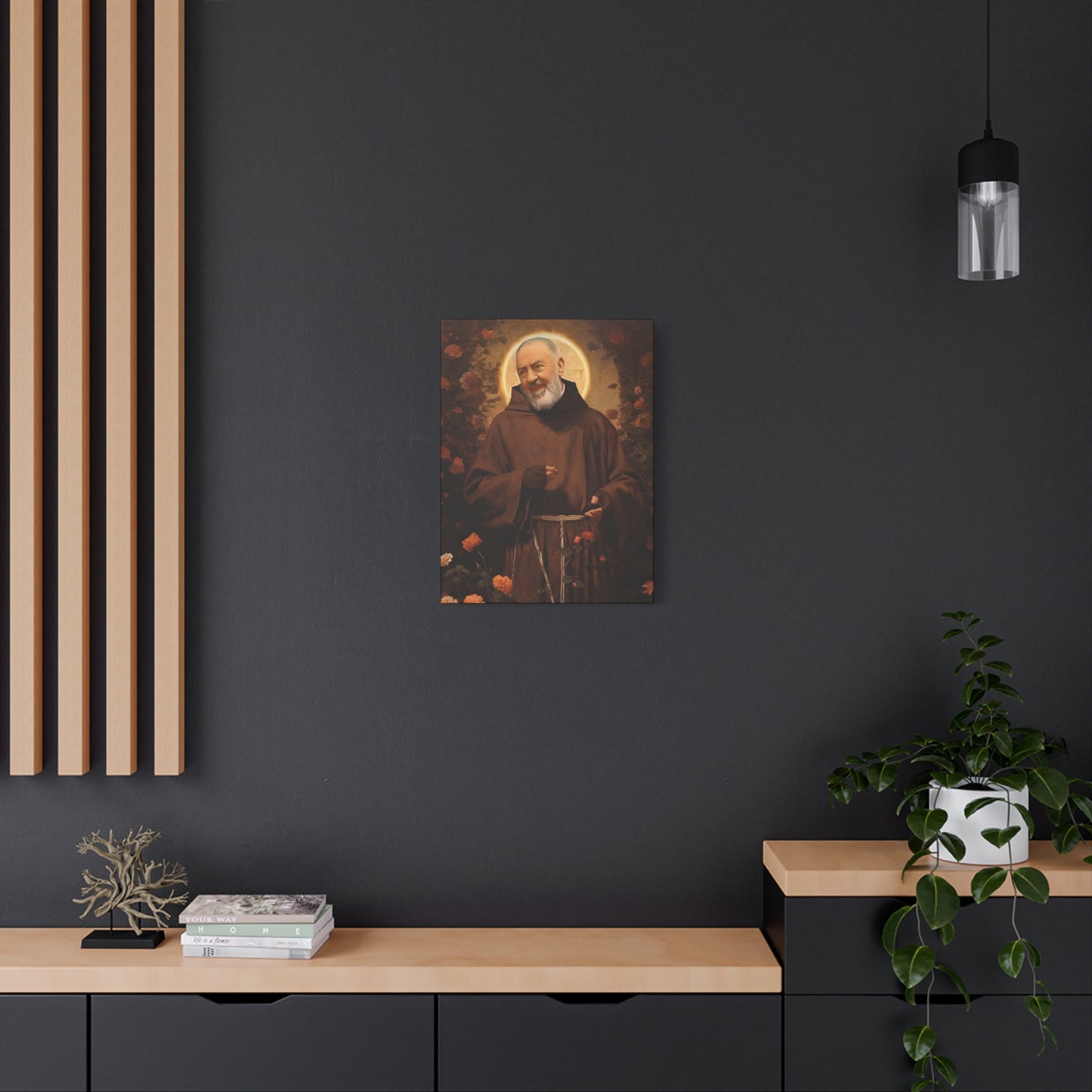 Saint Padre Pio - Museum Wrapped Canvas - Sanctified Souls Print - Religious Art for your Home