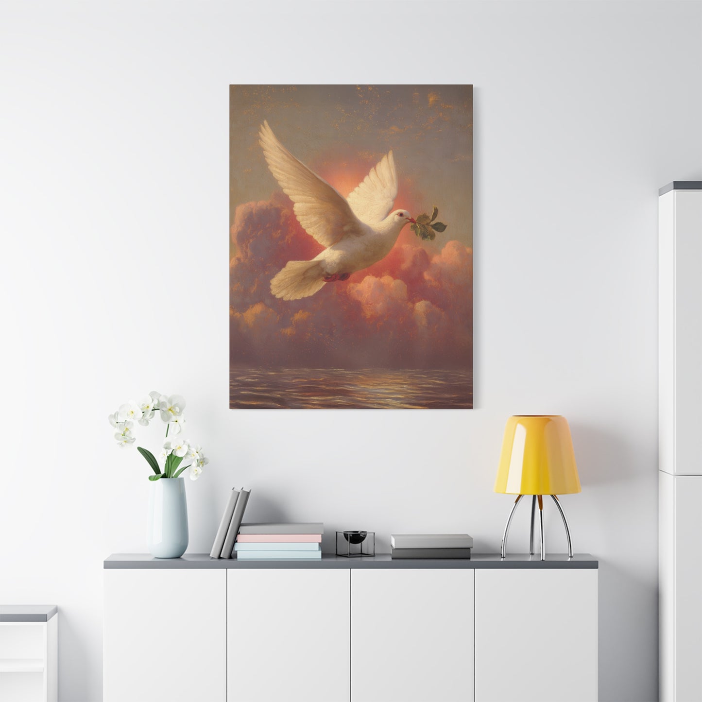 The Spirit Who Restored the Horizon - Holy Spirit - The Dove- Gallery Wrapped Canvas - Print - Religious Art for your Home - Catholic