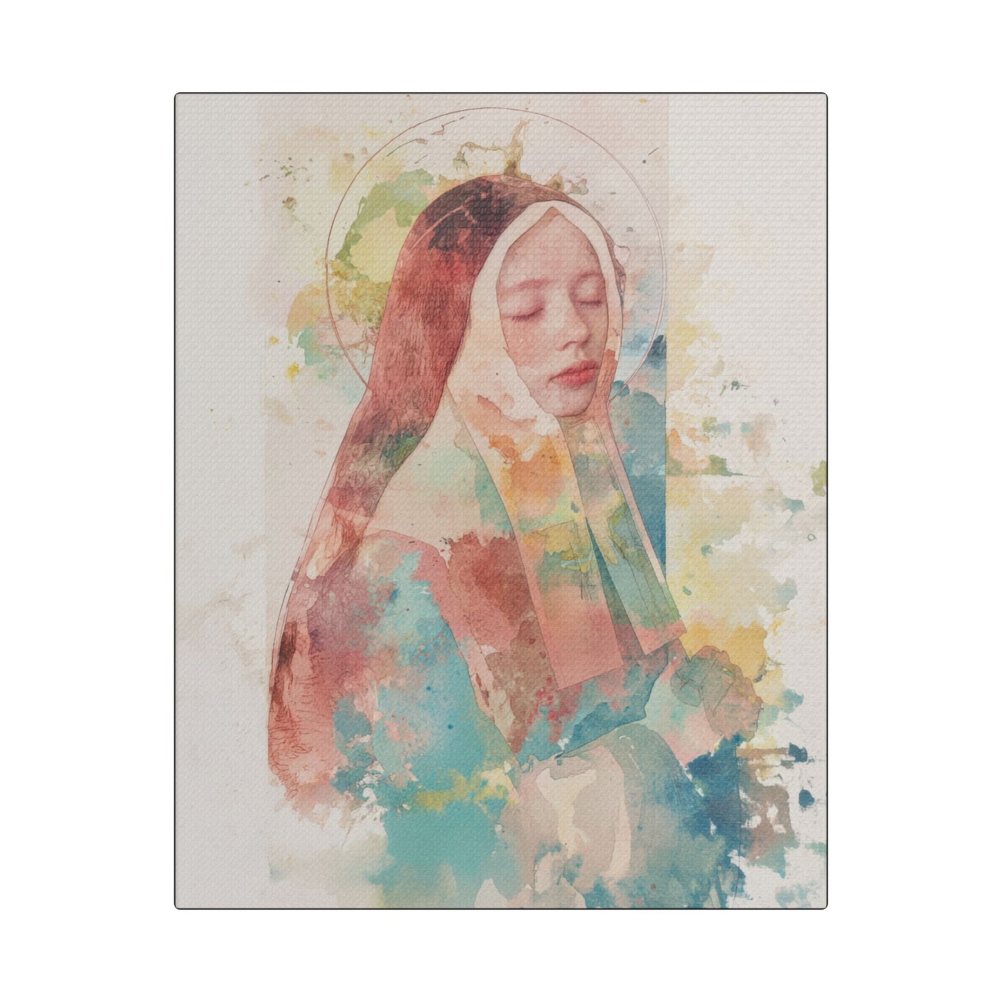 Saint Bernadette - Museum Wrapped Canvas - Sanctified Souls Print - Religious Art for your Home