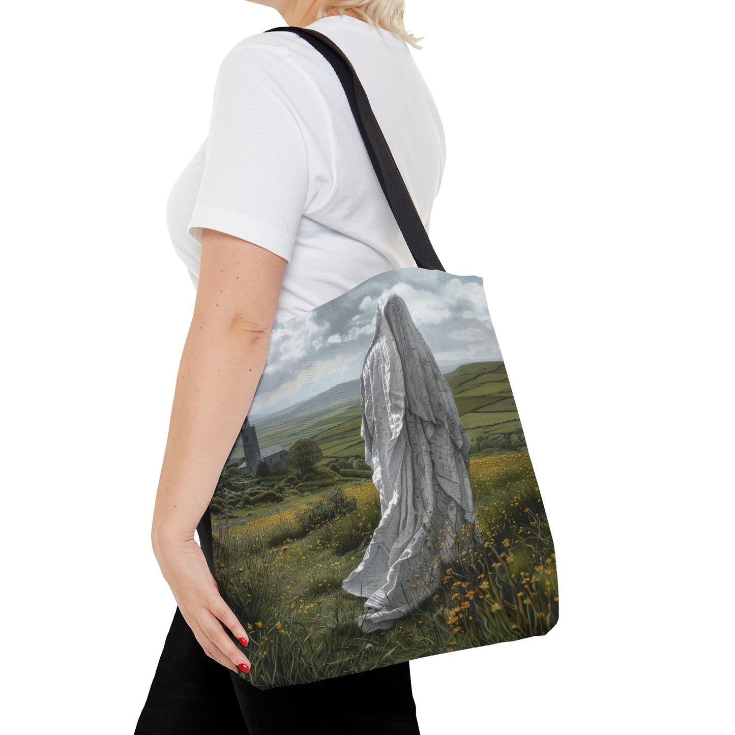 Saint Ælfthryth of Crowland / Saint Alfreda Tote Bag - Large Medium Small Faith Art Bag - Catholic Faith Purse - Religious Carry All