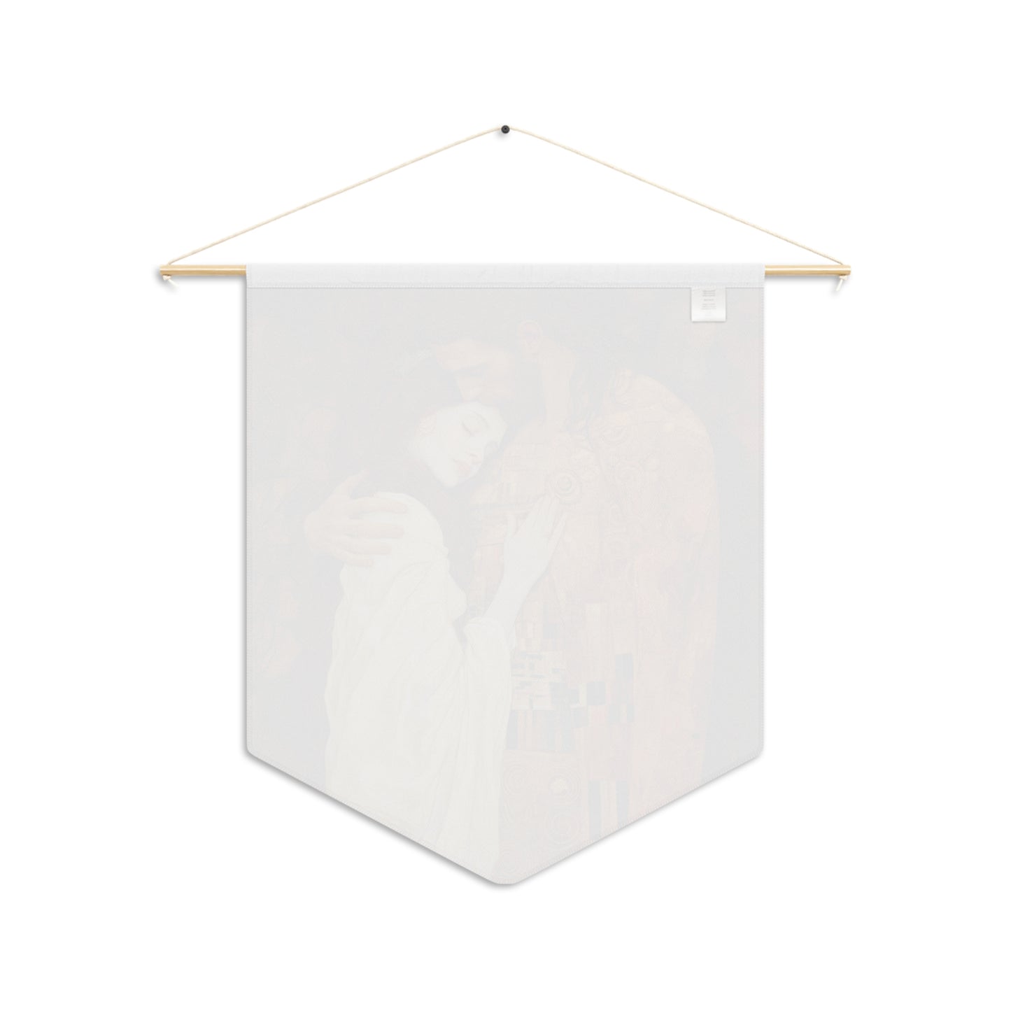 Transcendent Devotion: Christ Embracing Mary Magdalene Wall Banner / Hanging - Prayer Art - 18" x 21"