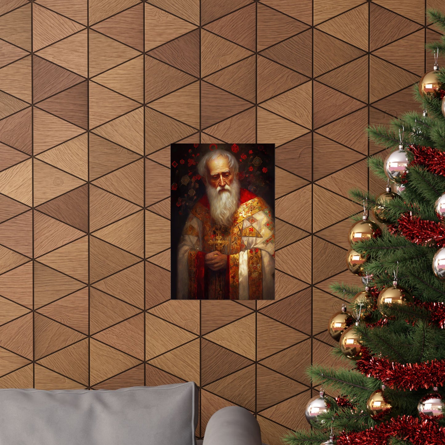 Saint Nicholas Print - Sanctified Souls Print - Multiple Sizes - Premium Matte Vertical Posters