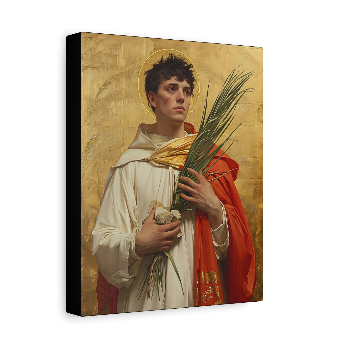 Saint Stephen - Museum Wrapped Canvas - Sanctified Souls Print - Religious Art for your Home