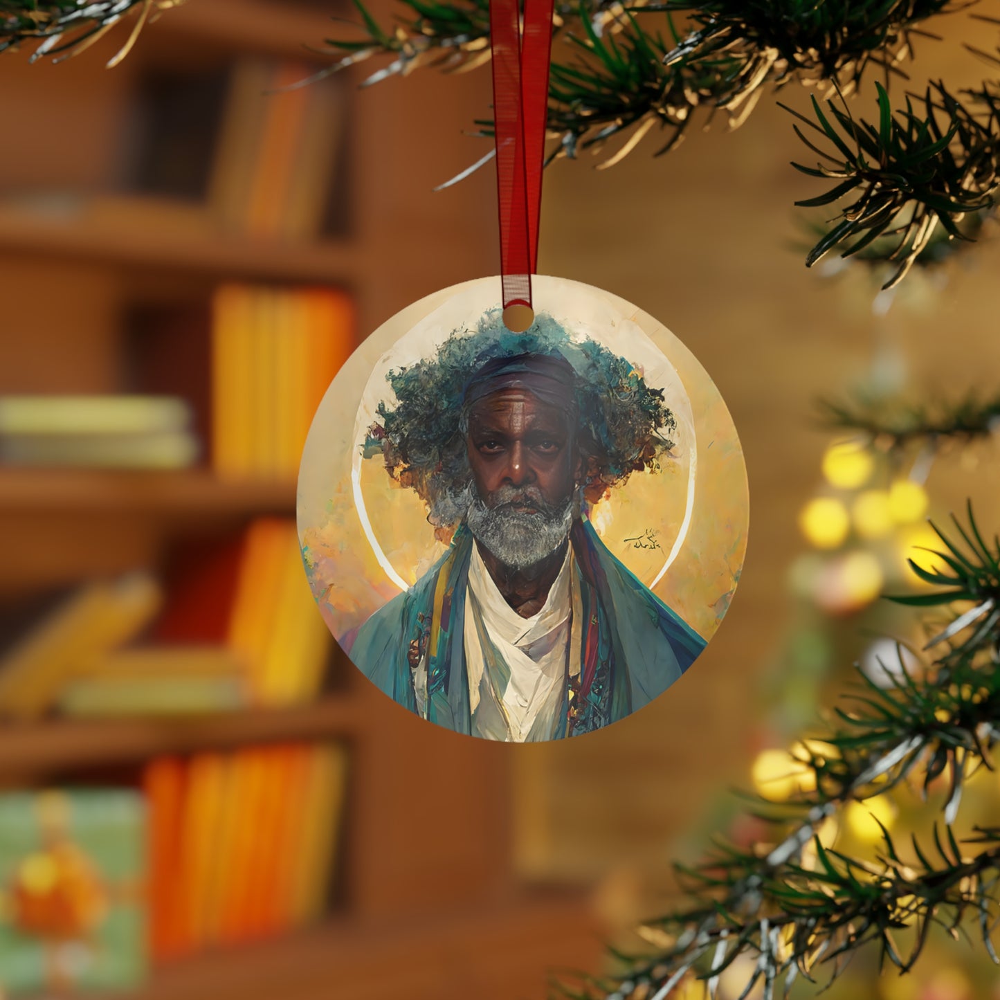 Saint Moses - Religious Holiday Christmas Ornament and Keepsake - Double sided Keepsake Religious Ornament