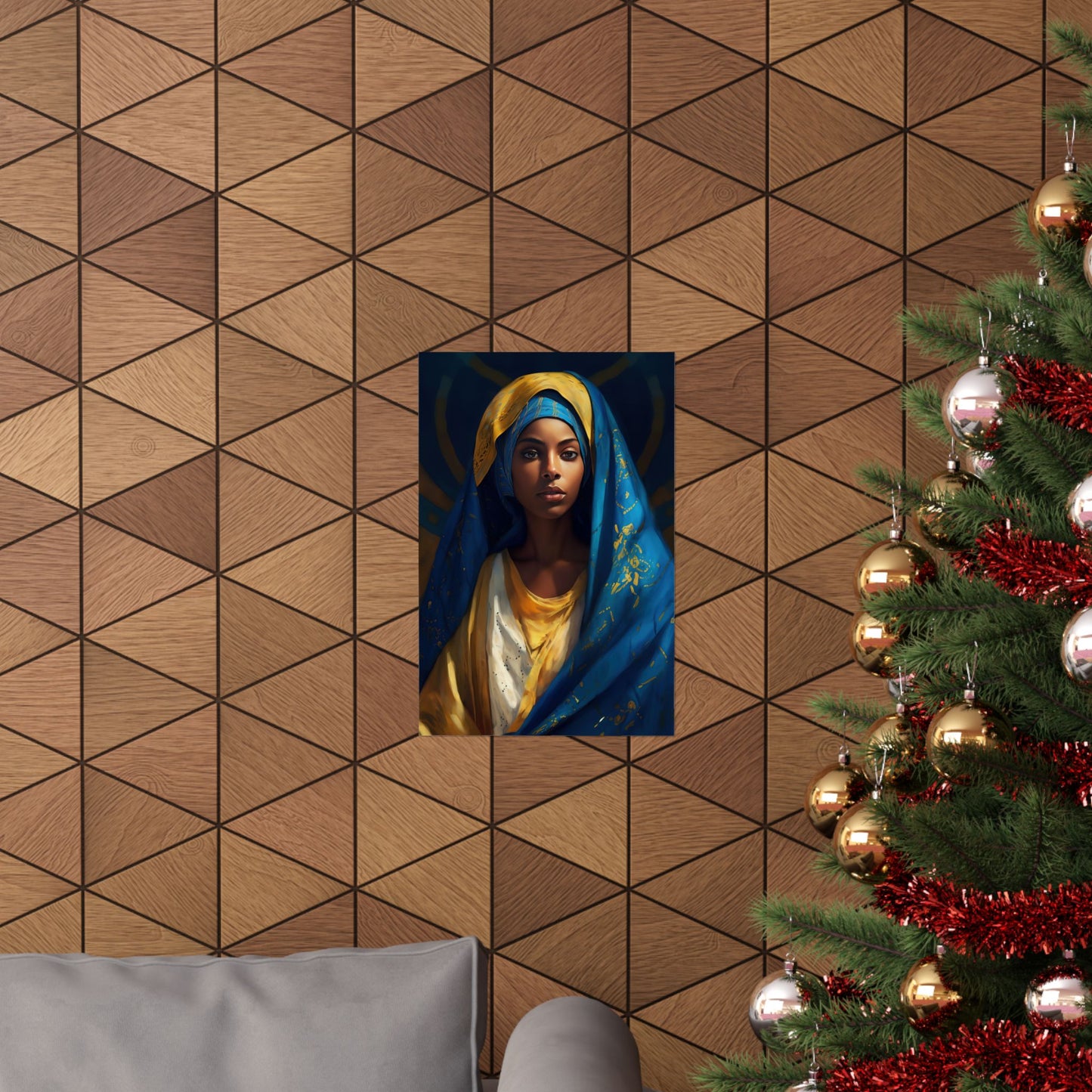 Mary The Blessed Virgin - Sanctified Souls Print - Multiple Sizes - Premium Matte Vertical Posters