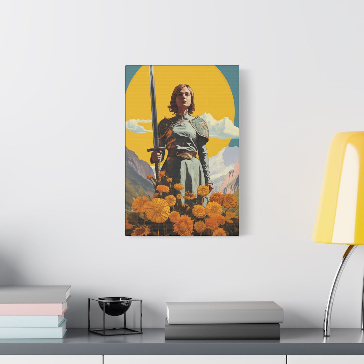 Saint Joan of Arc - Museum Wrapped Canvas - Sanctified Souls Print - Religious Art for your Home