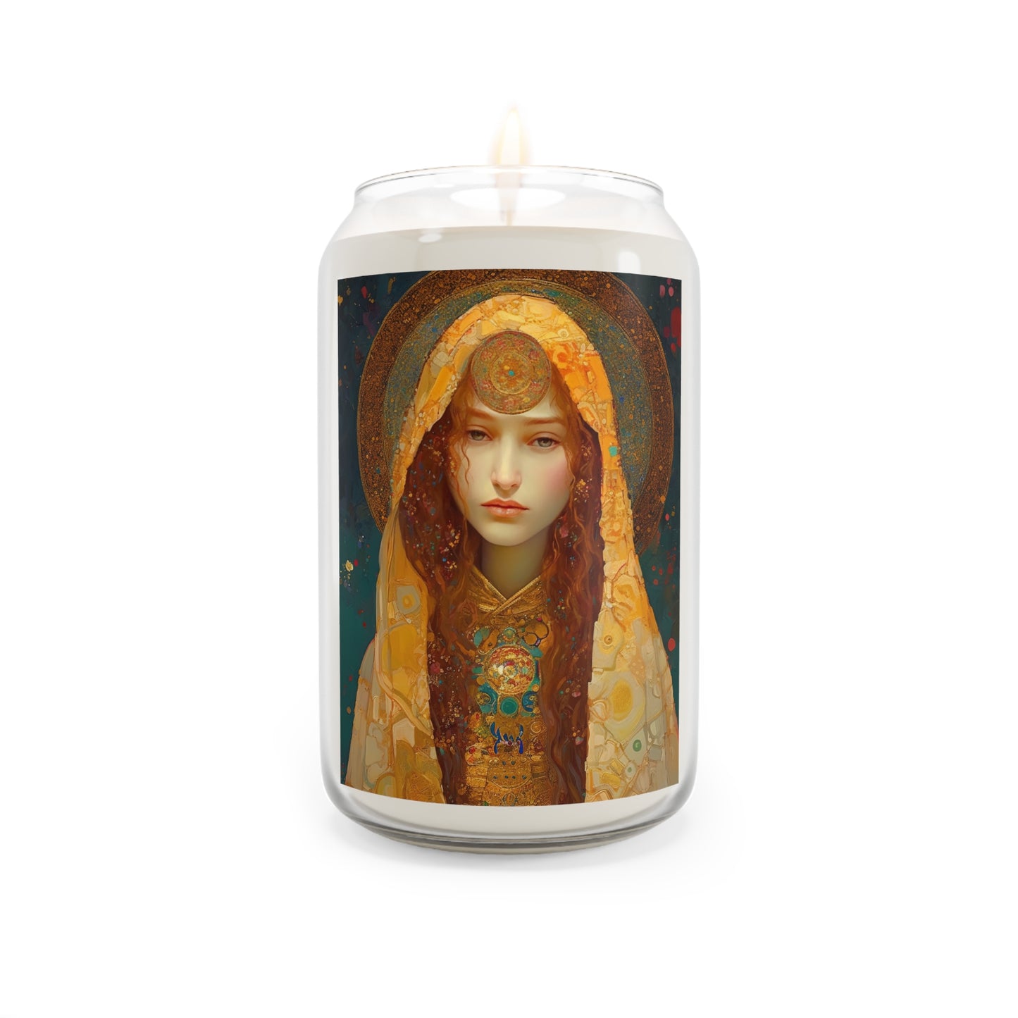 Saint Mary Magdalene Scented Prayer Candle, 13.75oz - Tall Large Size Natural Soy - Religious Prayer Candle - Catholic Saint Art