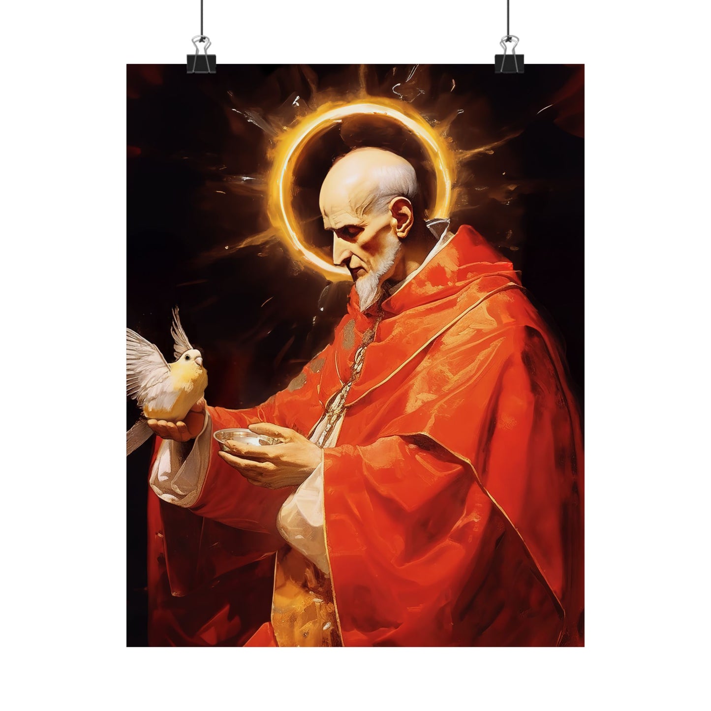 Pope Saint Gregory the Great Print - Sanctified Souls Print - Multiple Sizes - Premium Matte Vertical Posters