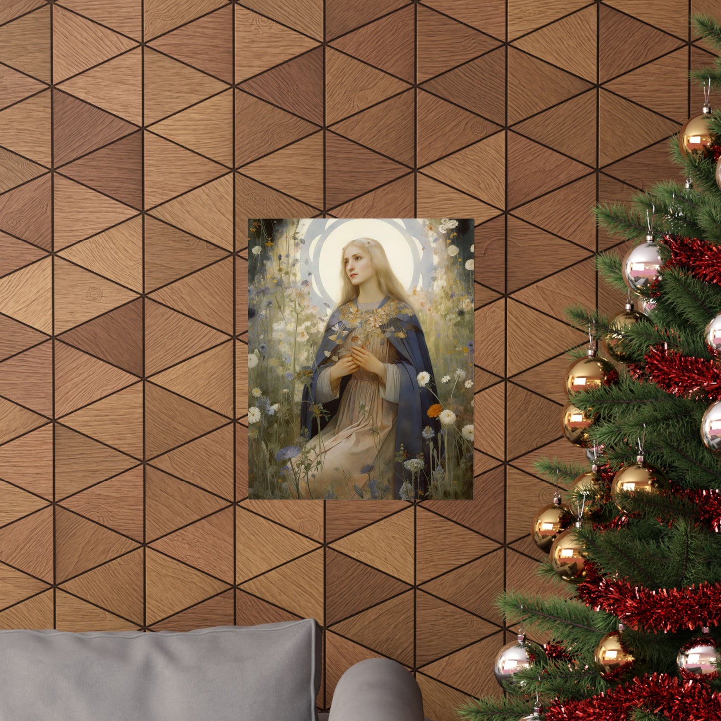Saint Hildegard of Bingen Print - Sanctified Souls Print - Multiple Sizes - Premium Matte Vertical Posters
