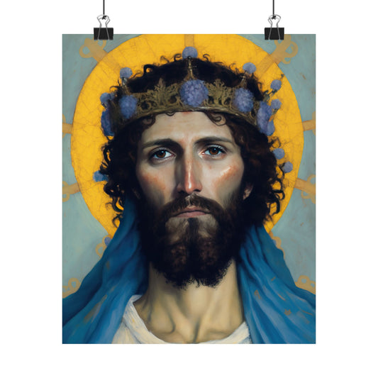 Portrait of Christ our Lord - Print - Sanctified Souls Print - Multiple Sizes - Premium Matte Vertical Posters - Christ our Lord Print