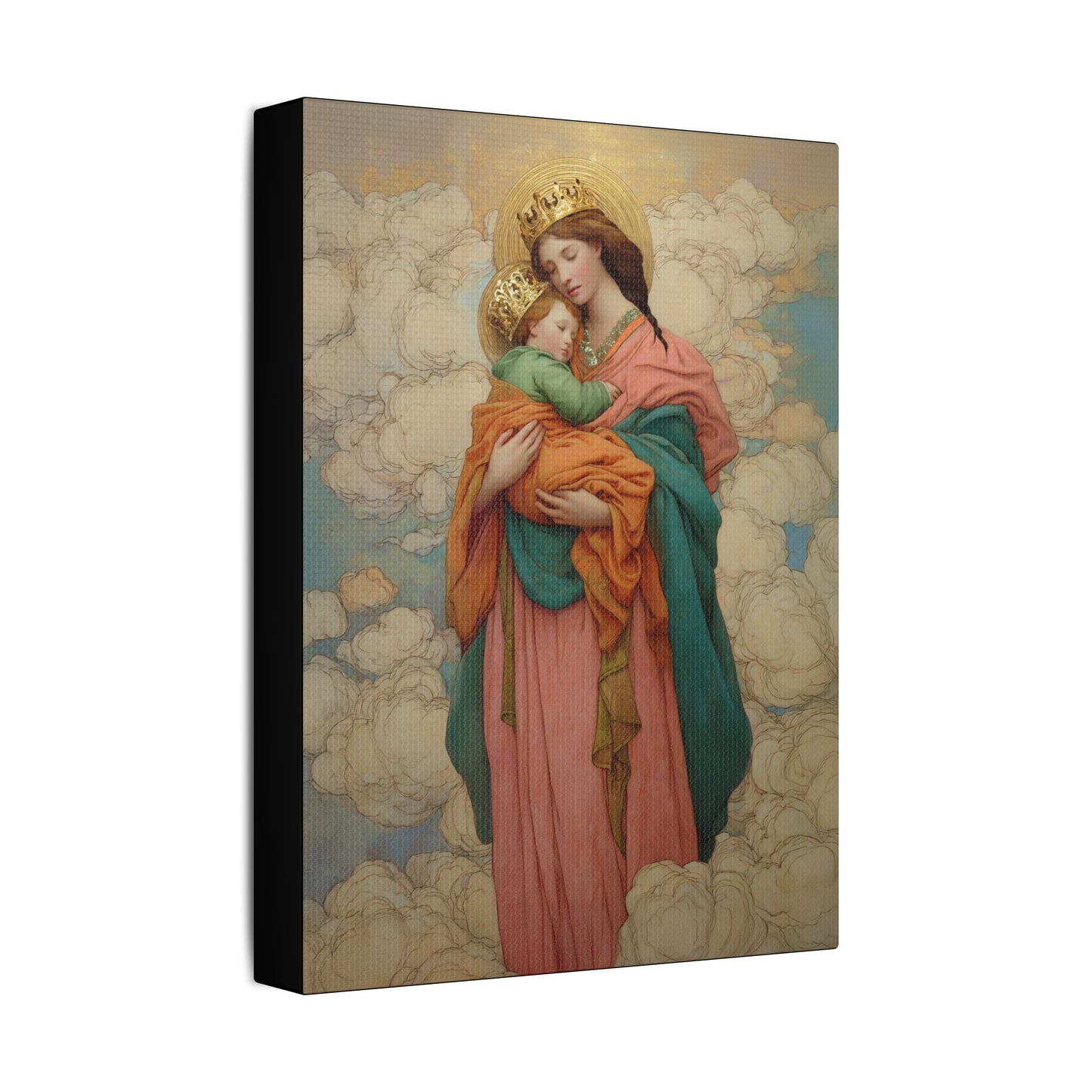 Our Lady of Perpetual Help -  Museum Wrapped Canvas Print - Multiple Sizes - Catholic Home art Matte Canvas